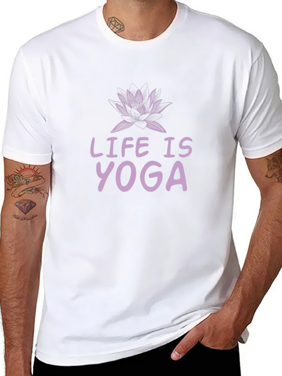 Life is Yoga T-Shirt - Lotus Design product image 10