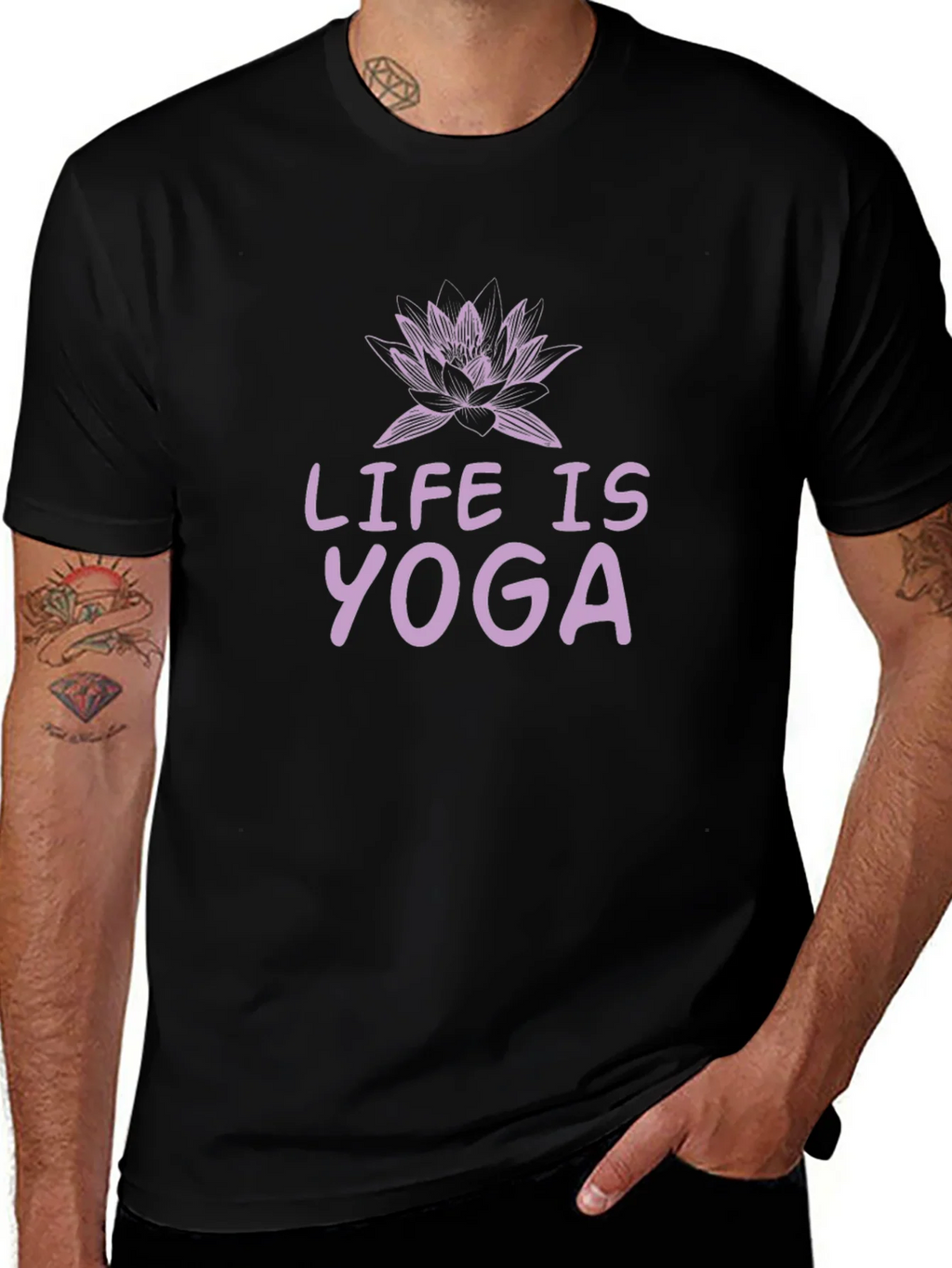 Life is Yoga T-Shirt - Lotus Design product image 1