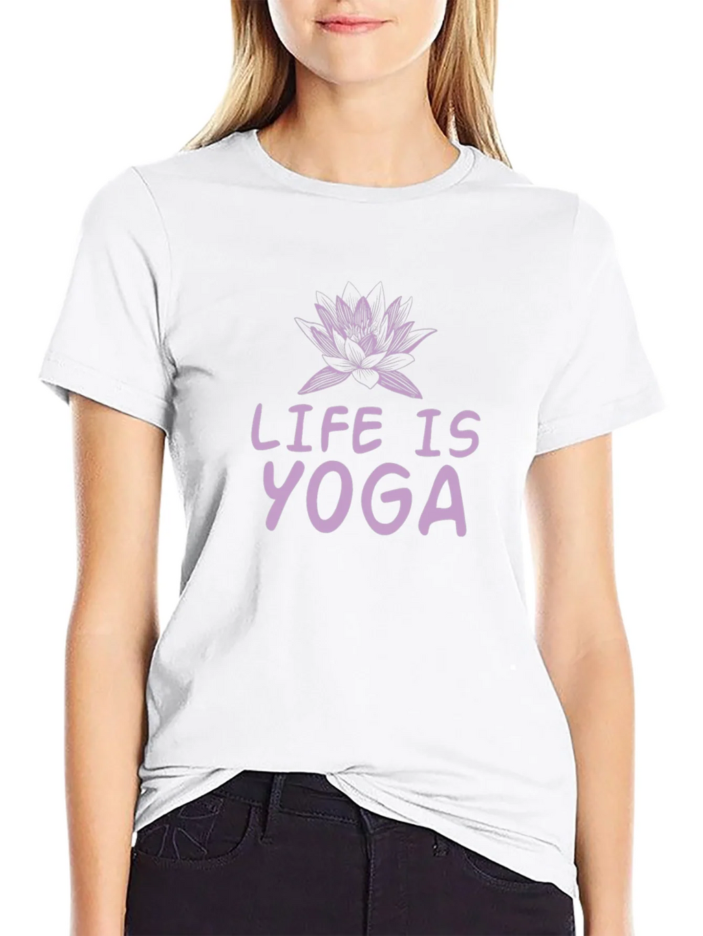 Life is Yoga T-Shirt - Lotus Design product image 11