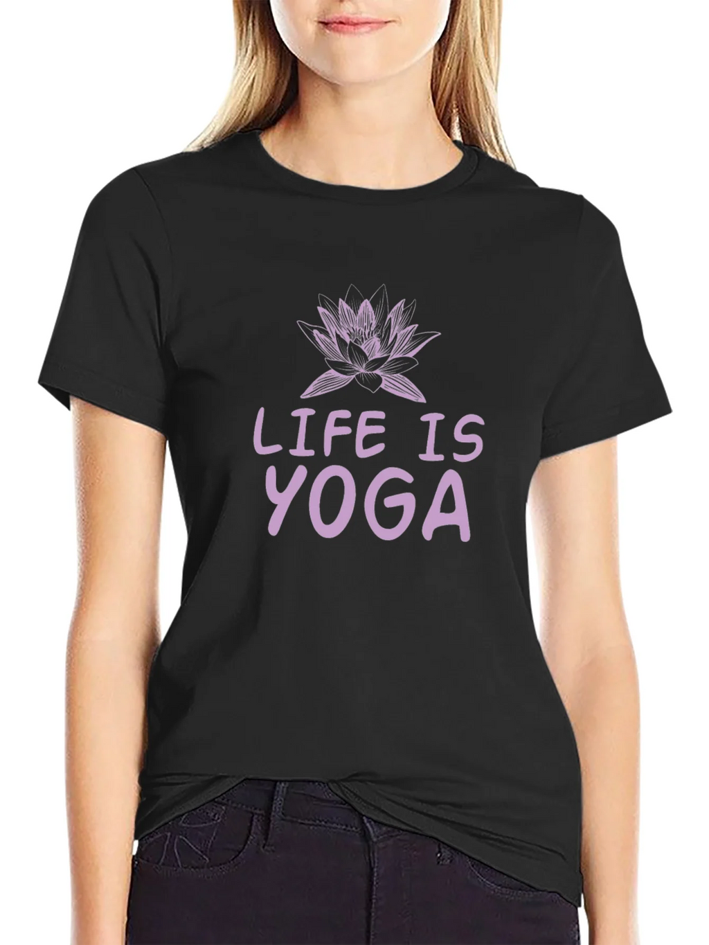 Life is Yoga T-Shirt - Lotus Design product image 5