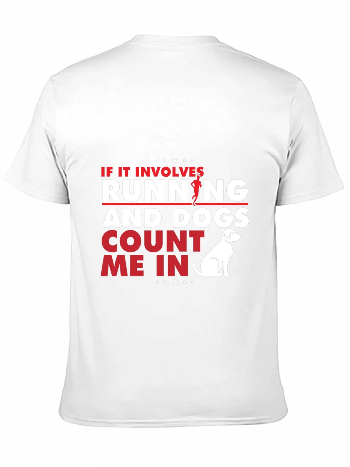 Running and Dogs T-Shirt - Black Cotton Tee for Dog Lovers product image 2