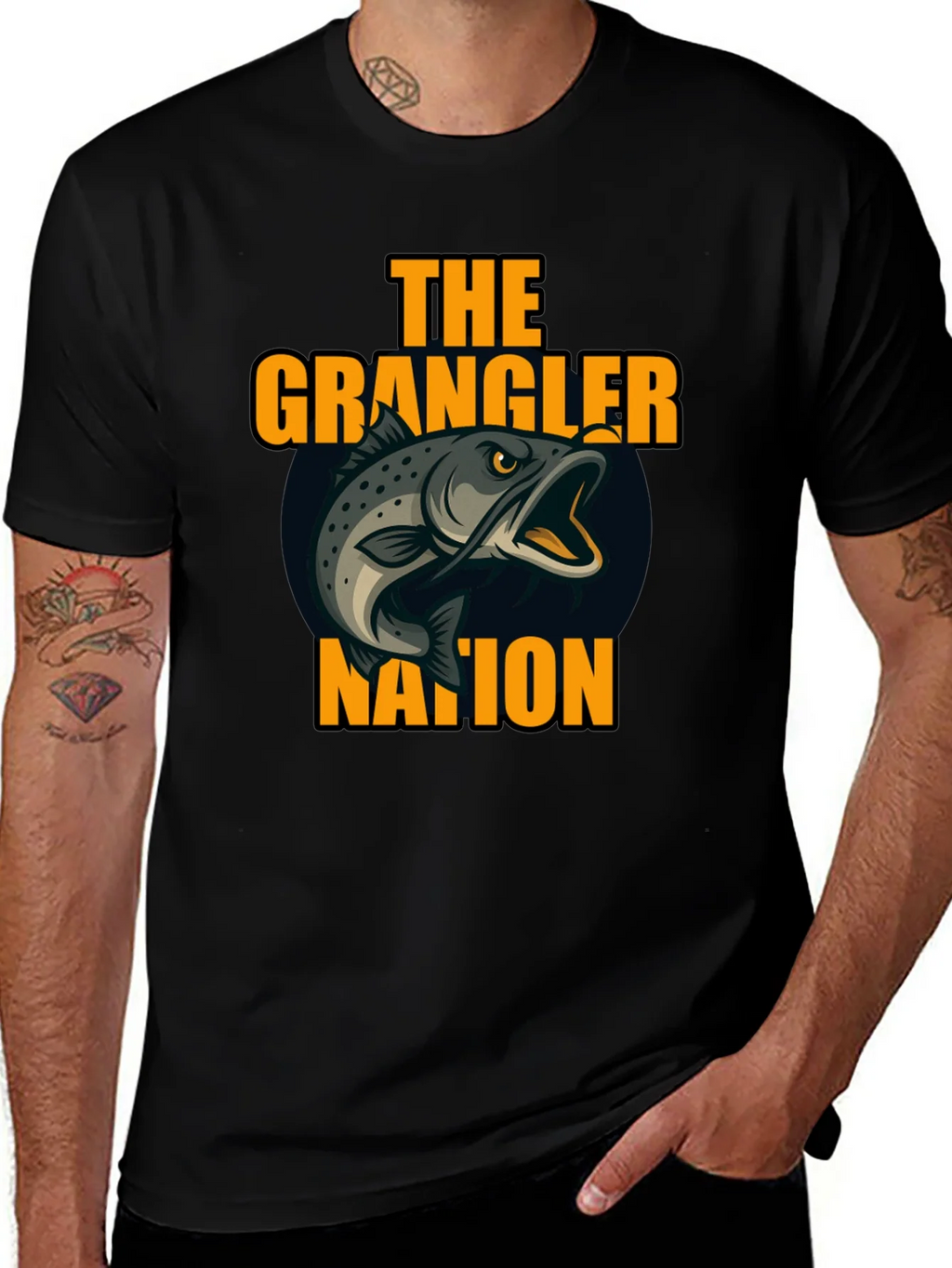 The Grangler Nation Fishing T-Shirt product image 1