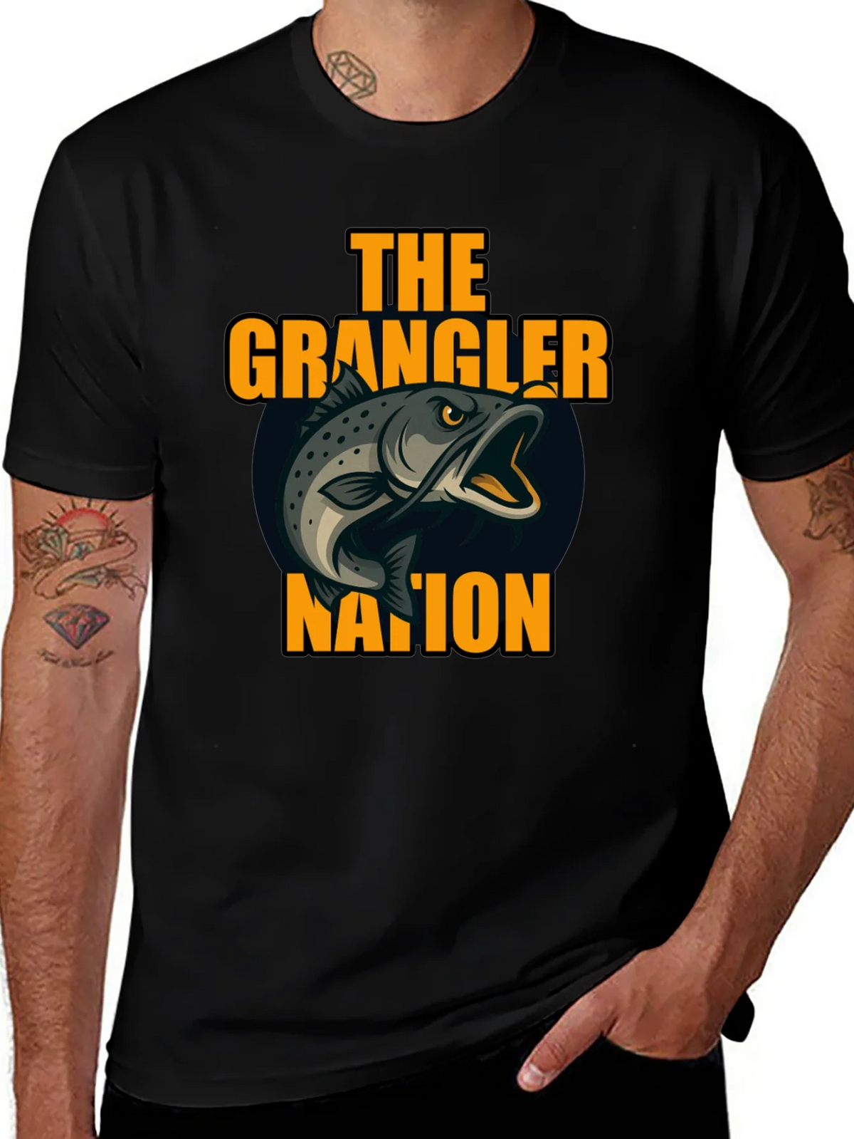 The Grangler Nation Fishing T-Shirt product image 1