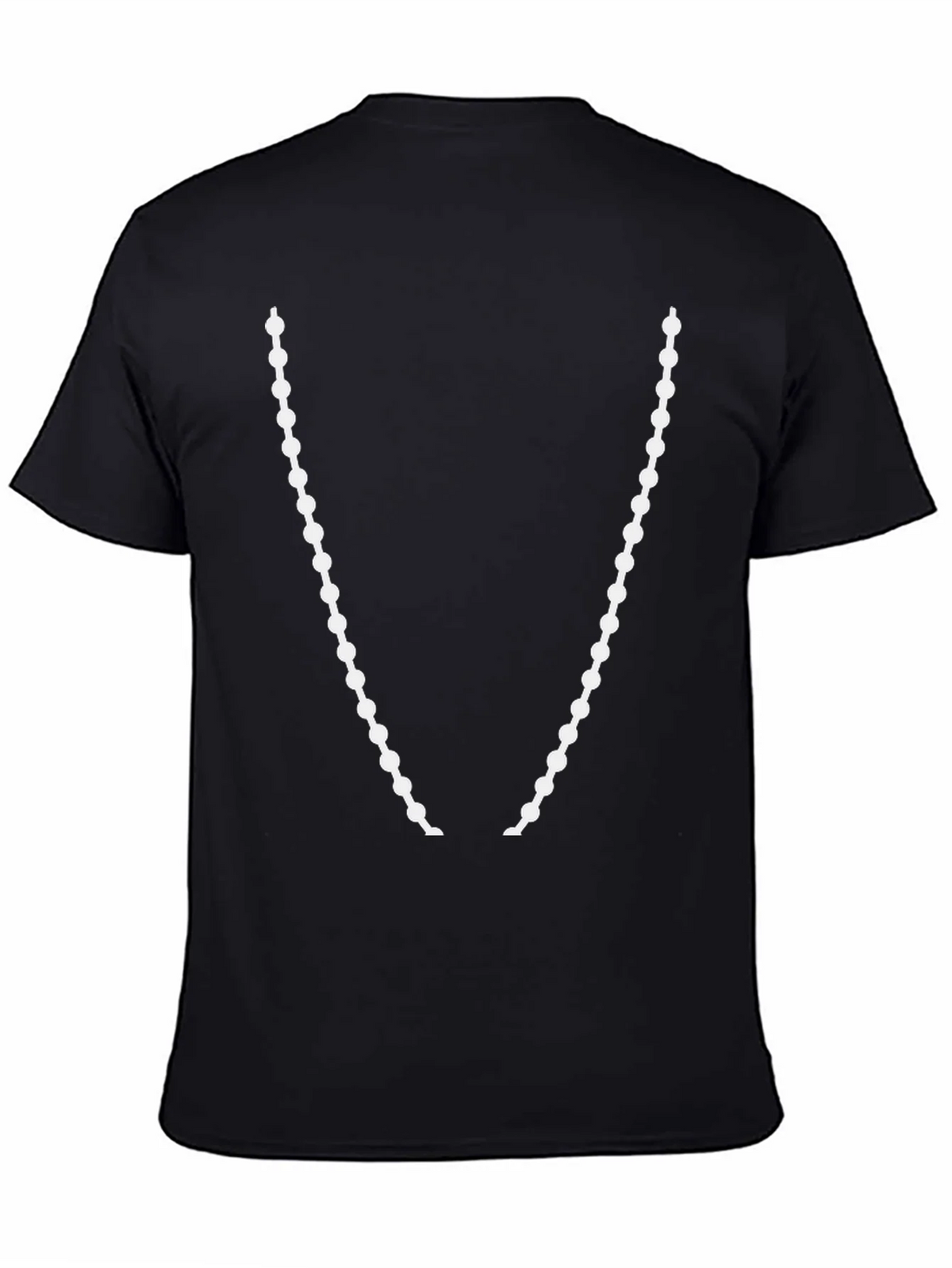 Beaded Necklace Graphic T-Shirt - Stylish Casual Wear