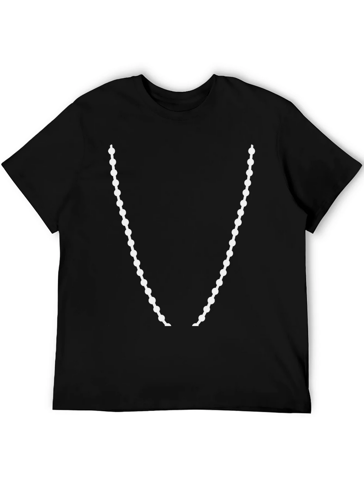 Beaded Necklace Graphic T-Shirt - Stylish Casual Wear