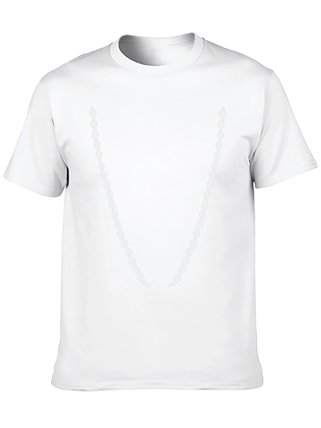 Beaded Necklace Graphic T-Shirt - Stylish Casual Wear
