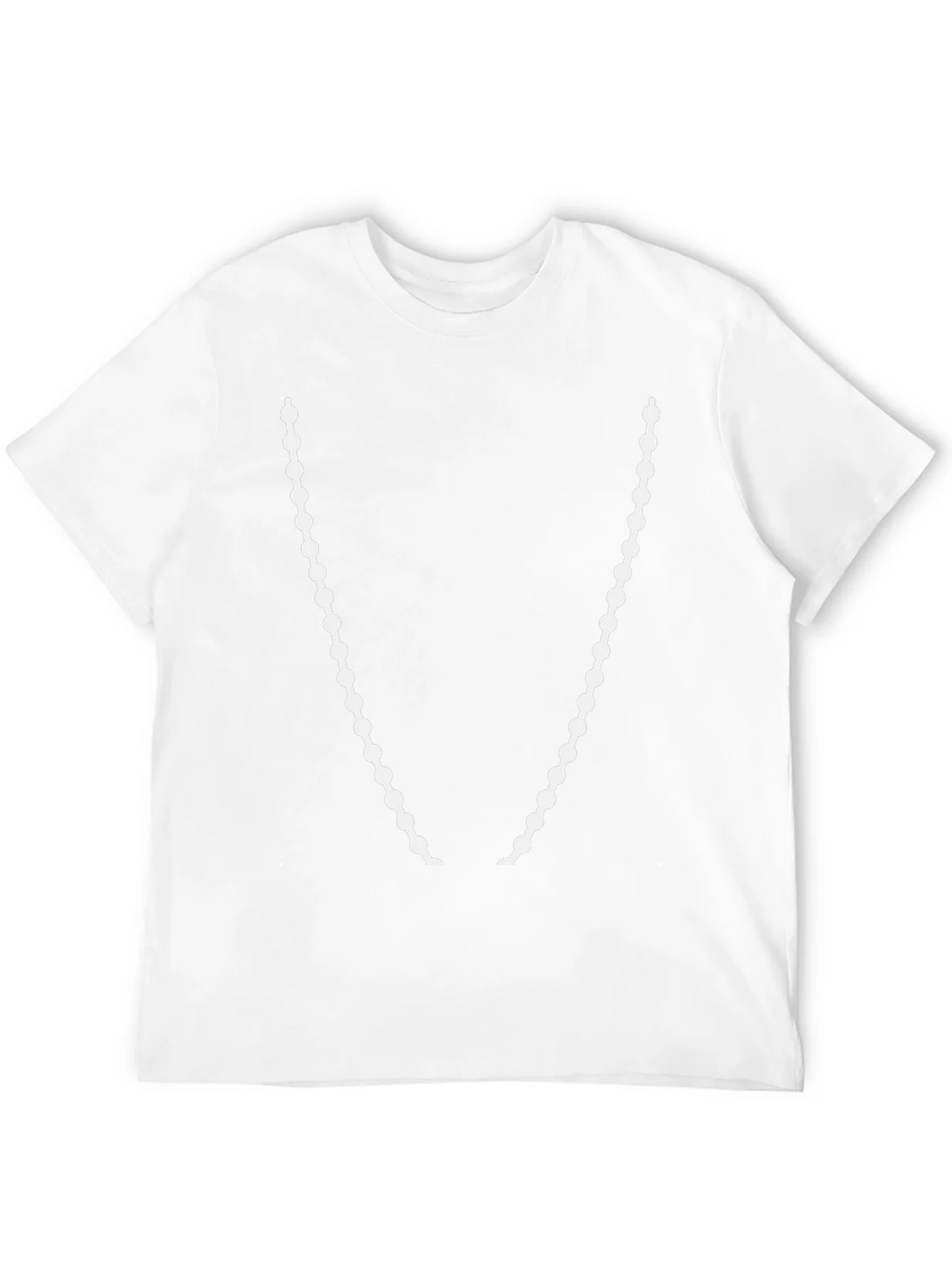 Beaded Necklace Graphic T-Shirt - Stylish Casual Wear