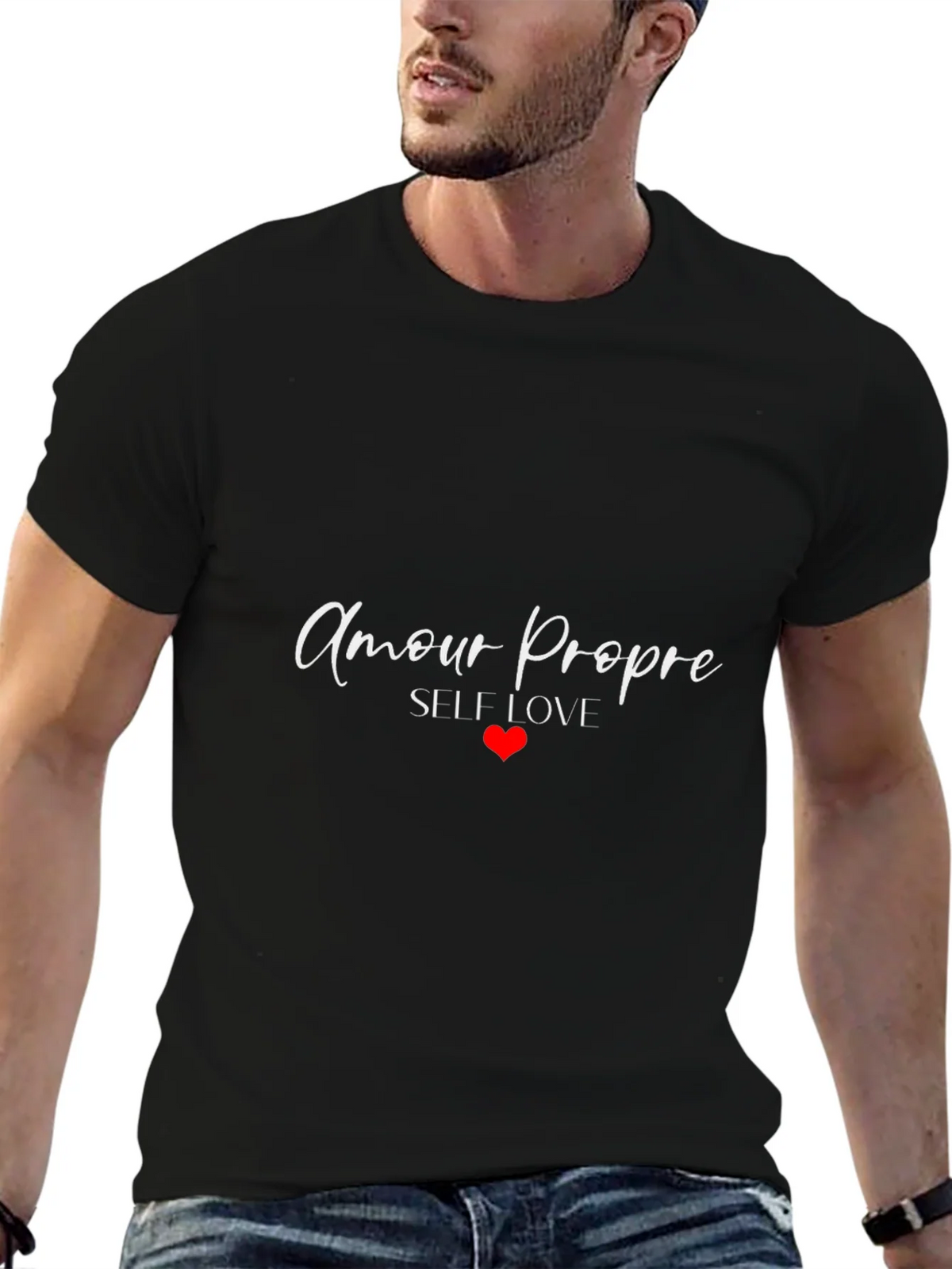 Amour Propre Self Love T-Shirt - Black product image 9