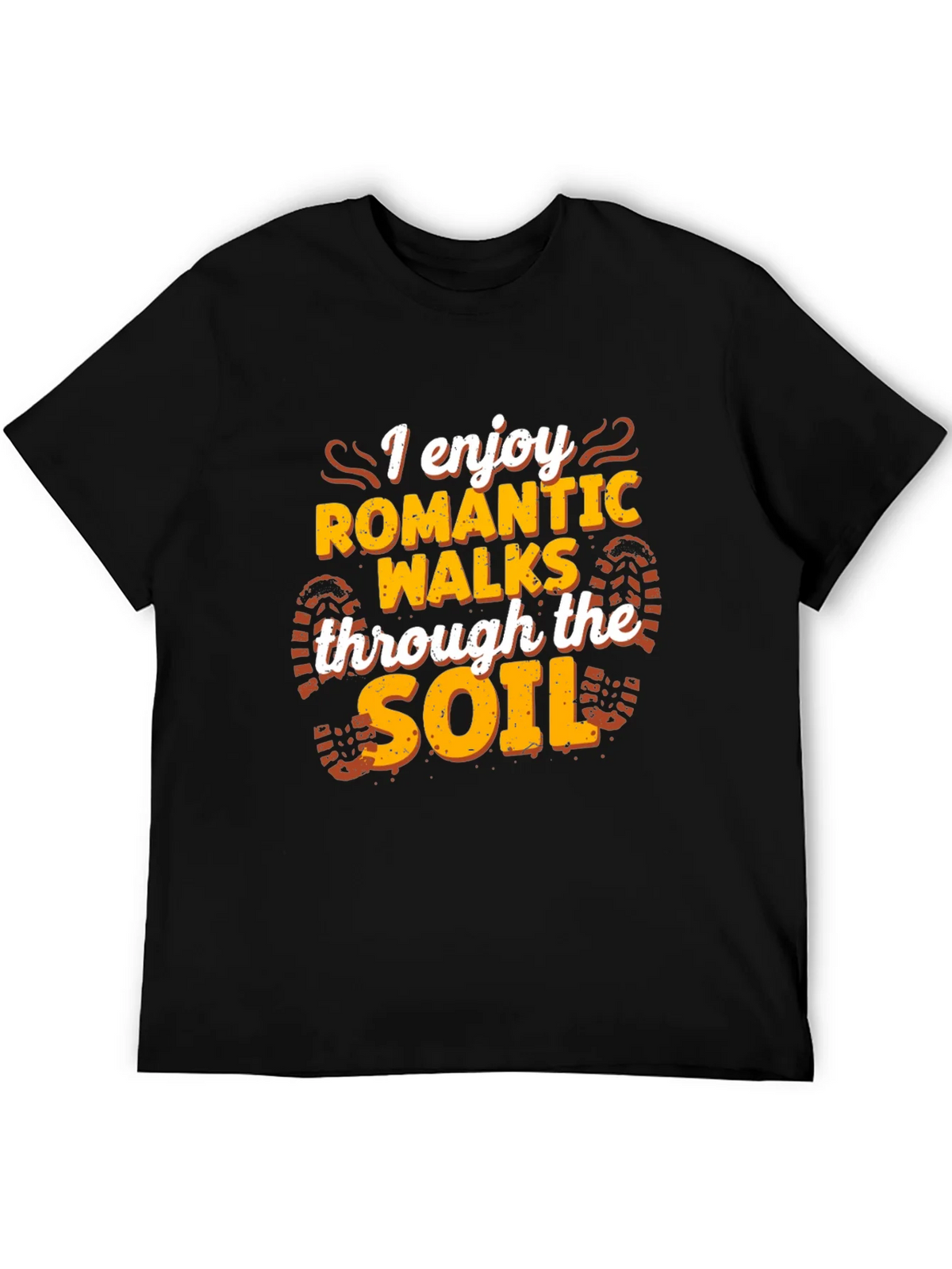 Romantic Walks Soil T-Shirt - Black Funny Hiking Tee product image 8