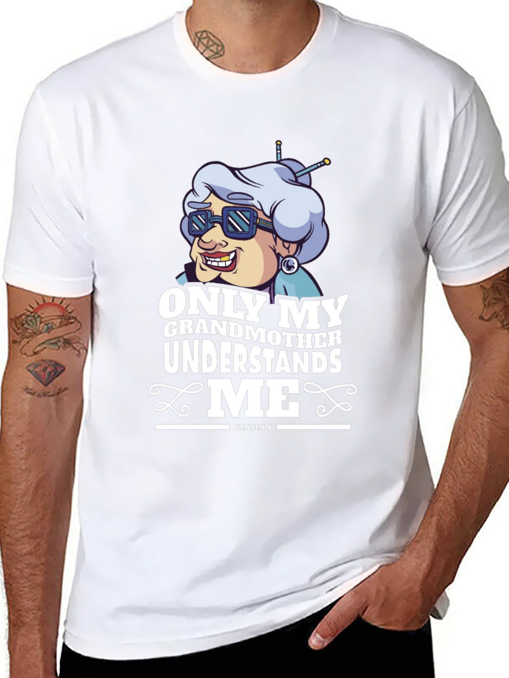 Funny Grandmother T-Shirt - Only My Understands Me product image 10