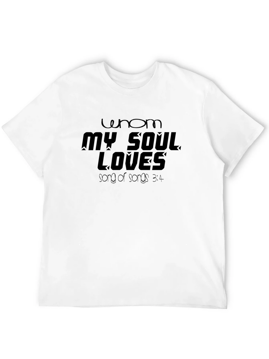 Whom My Soul Loves Black T-Shirt product image 3