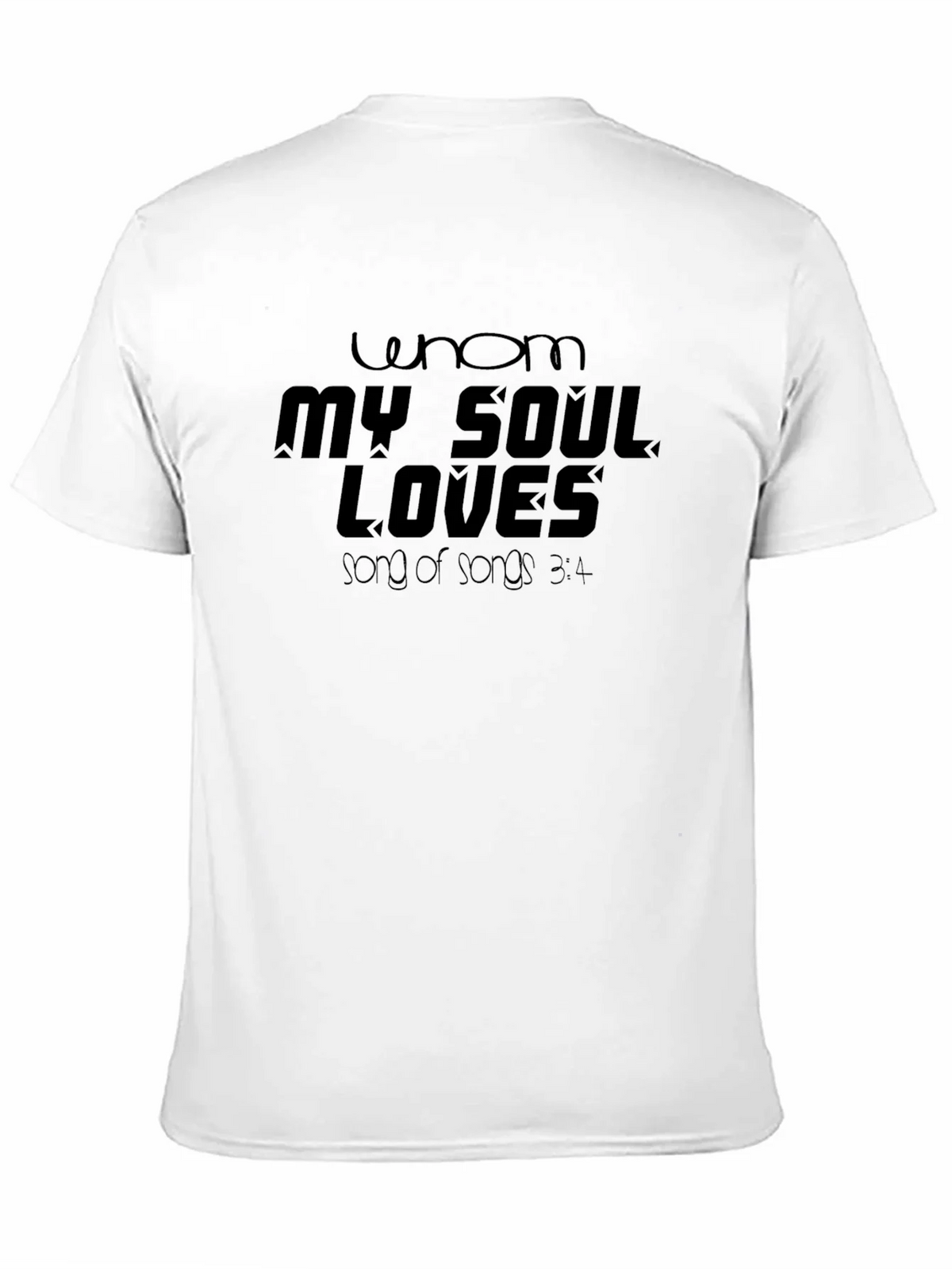 Whom My Soul Loves Black T-Shirt product image 2