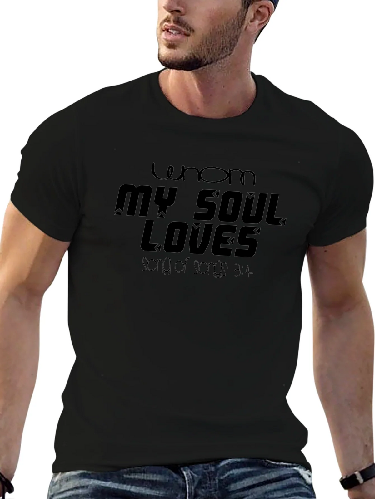 Whom My Soul Loves Black T-Shirt product image 9