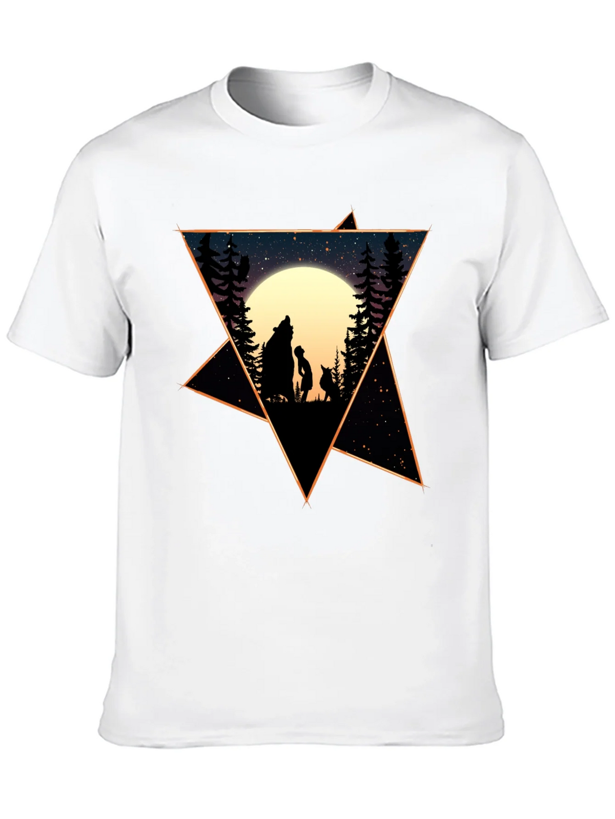 Starry Night Wolf & Child Graphic Tee product image 12