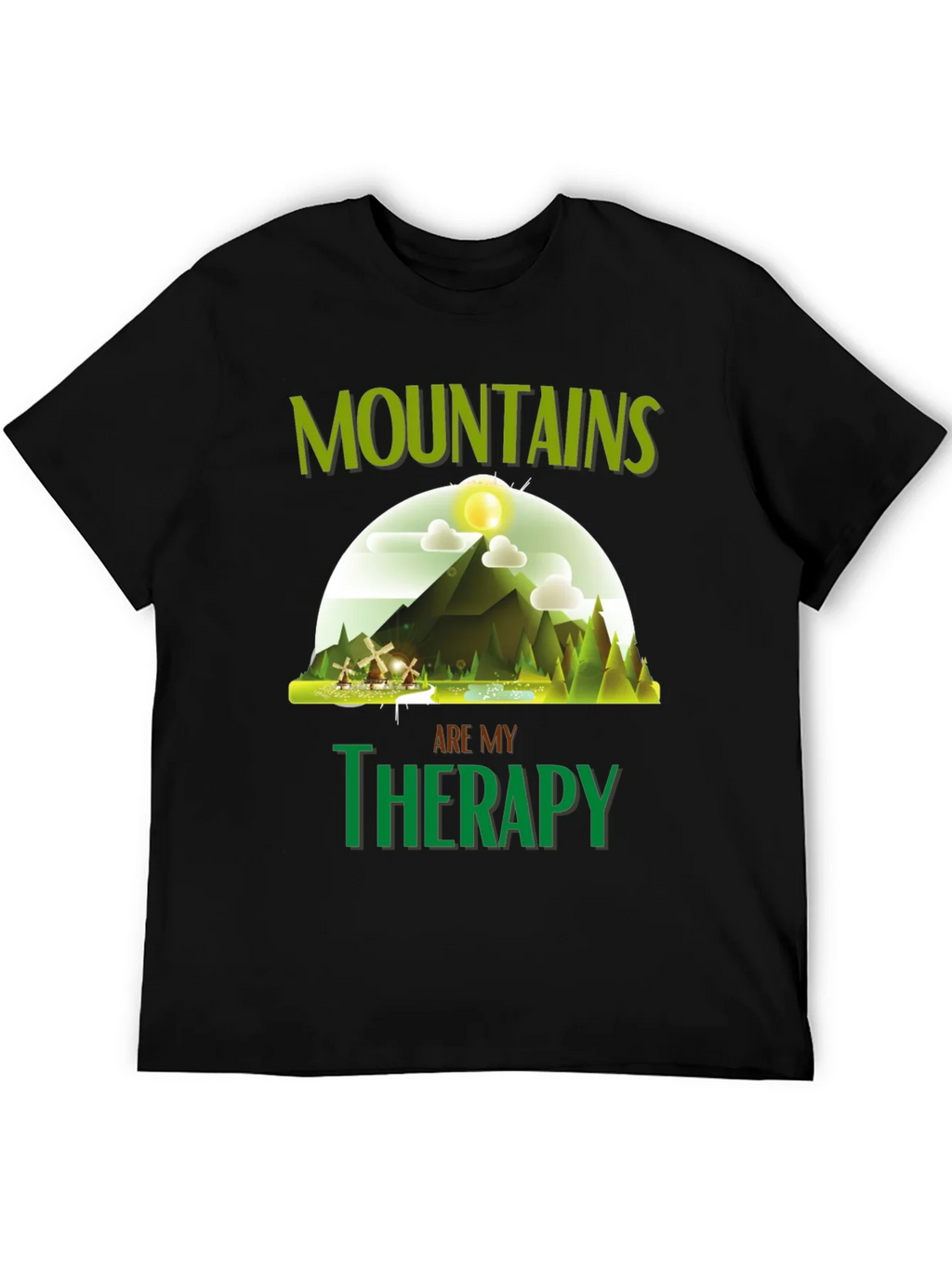 Mountains are My Therapy Graphic T-Shirt product image 8