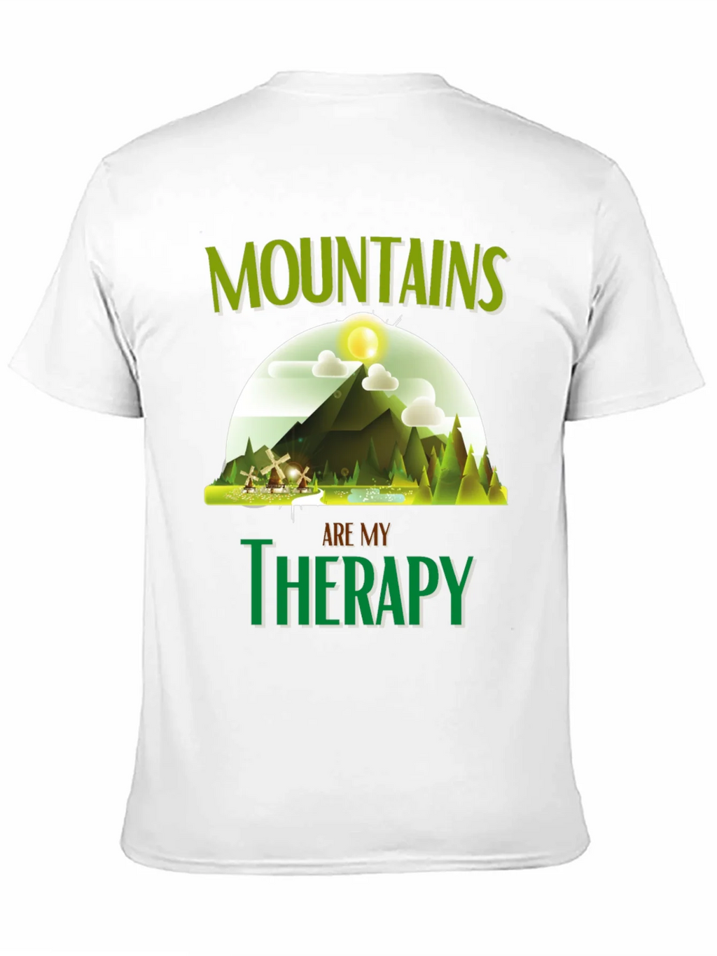 Mountains are My Therapy Graphic T-Shirt product image 2