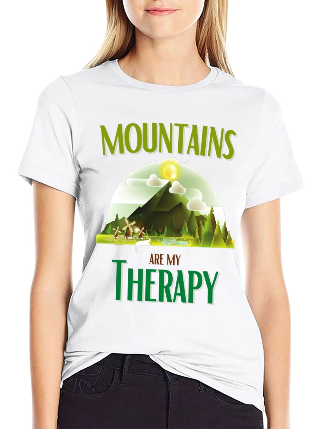 Mountains are My Therapy Graphic T-Shirt product image 11