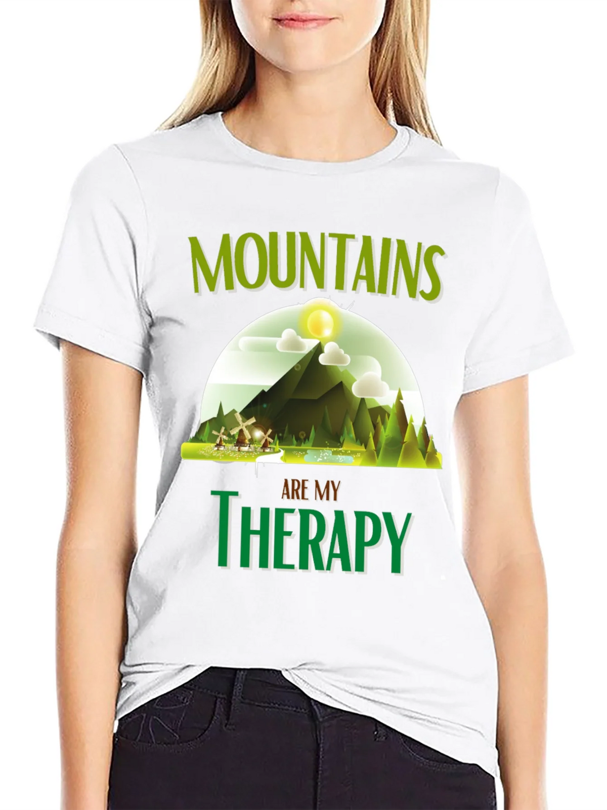 Mountains are My Therapy Graphic T-Shirt product image 11