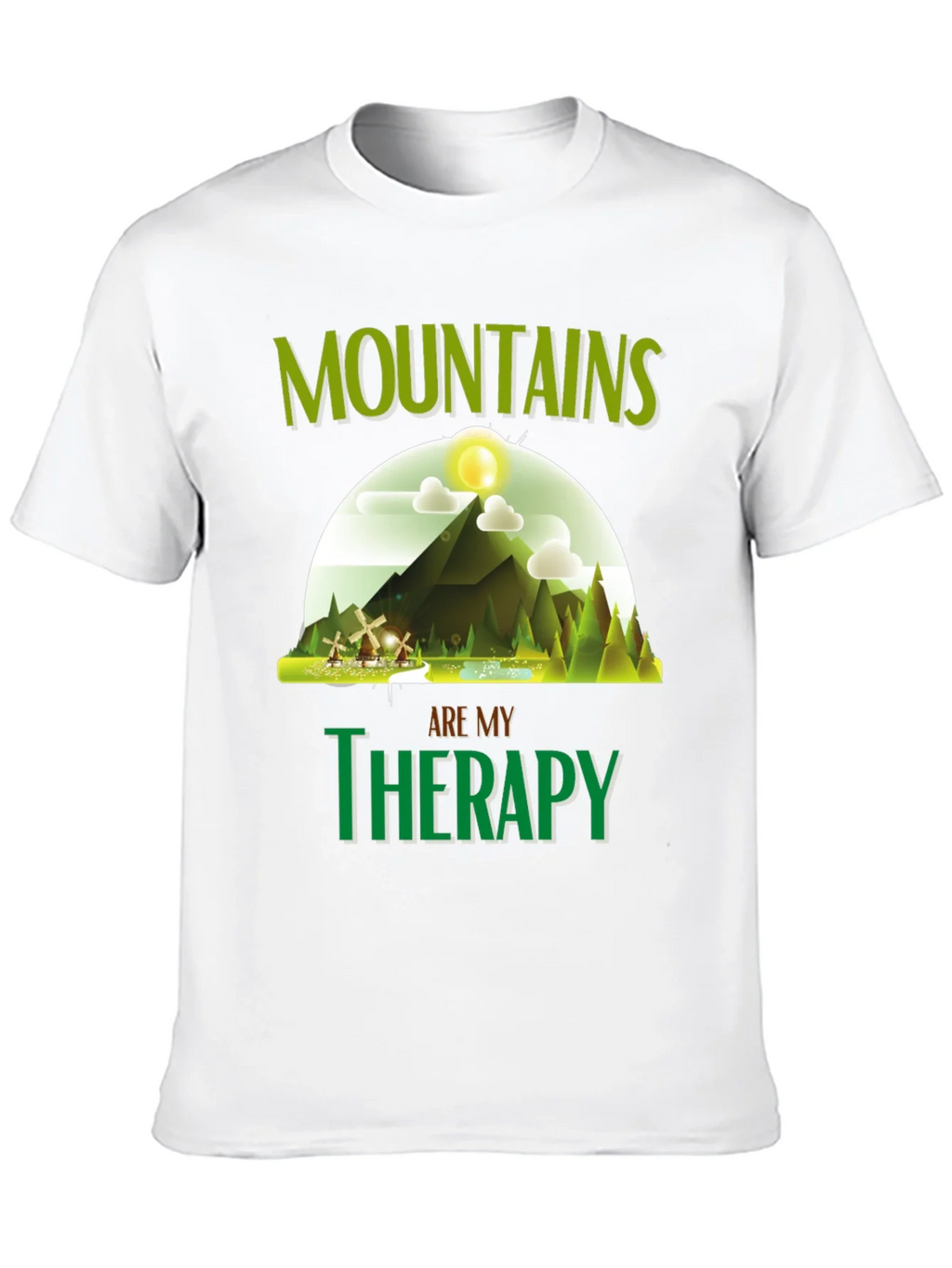 Mountains are My Therapy Graphic T-Shirt product image 12