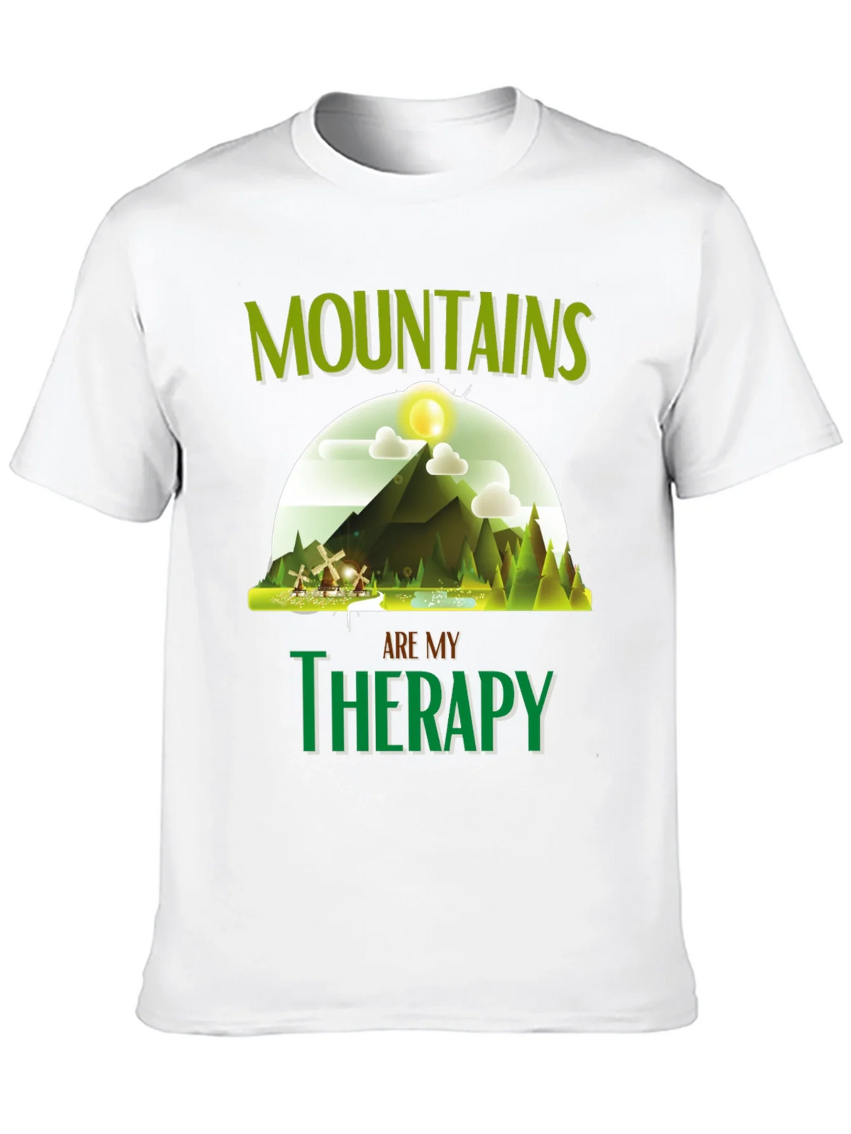Mountains are My Therapy Graphic T-Shirt product image 12