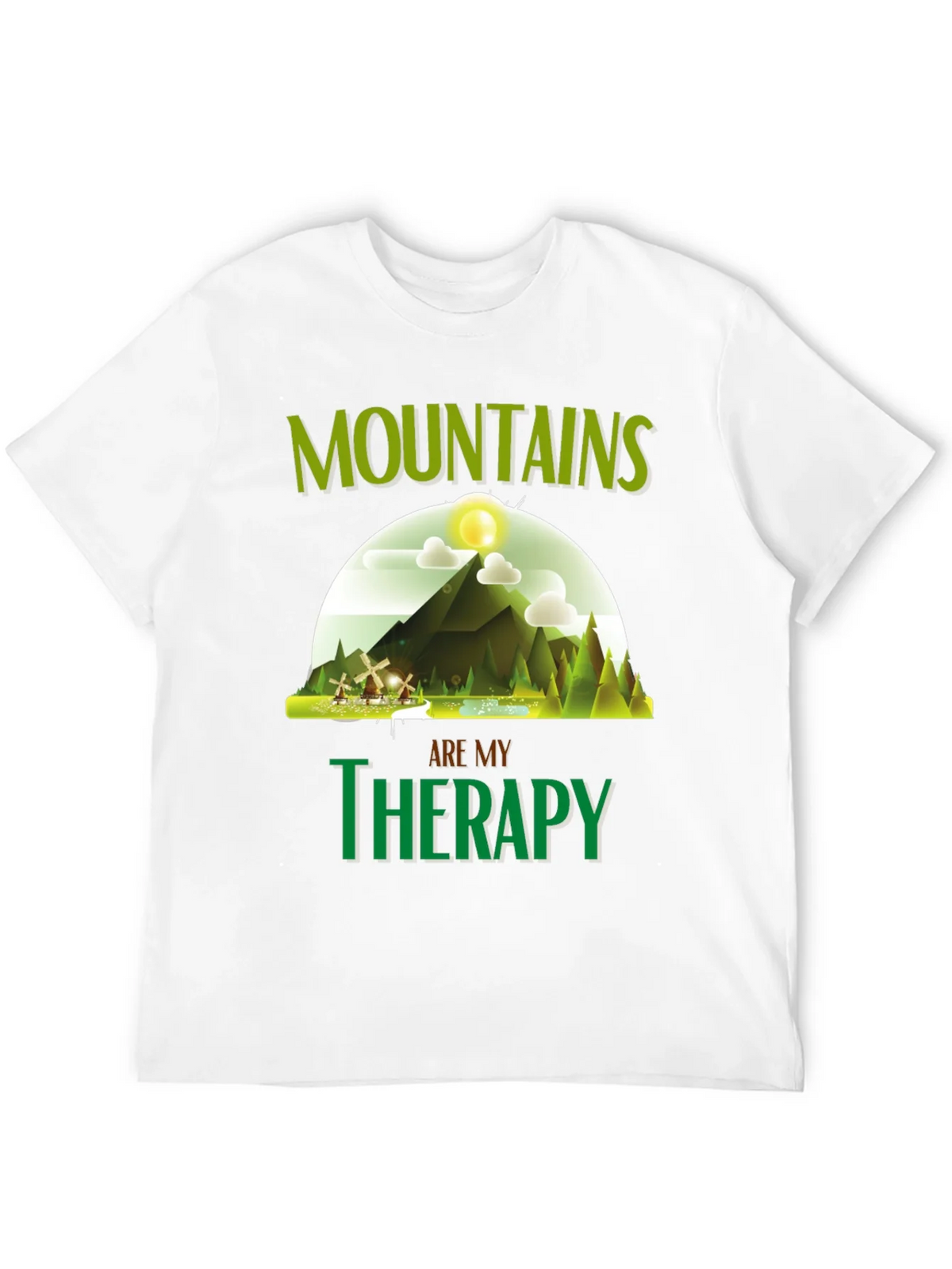 Mountains are My Therapy Graphic T-Shirt product image 3