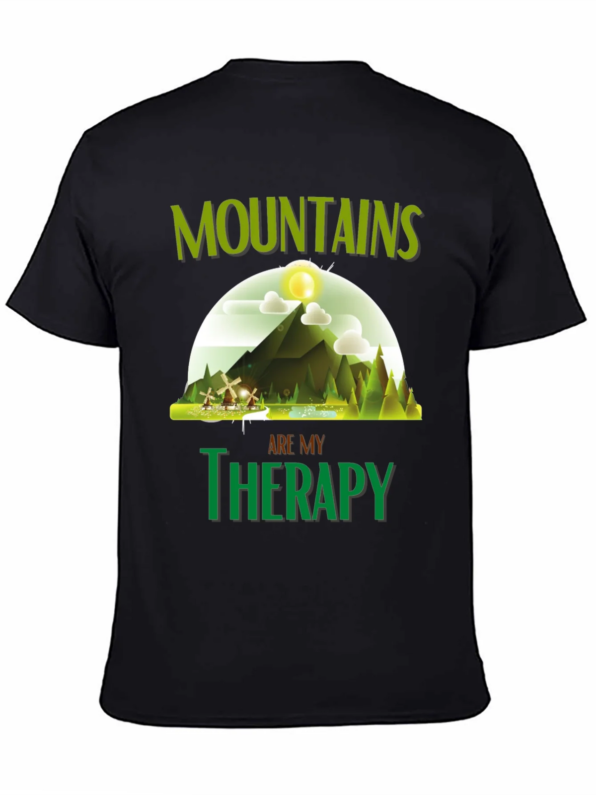 Mountains are My Therapy Graphic T-Shirt product image 7