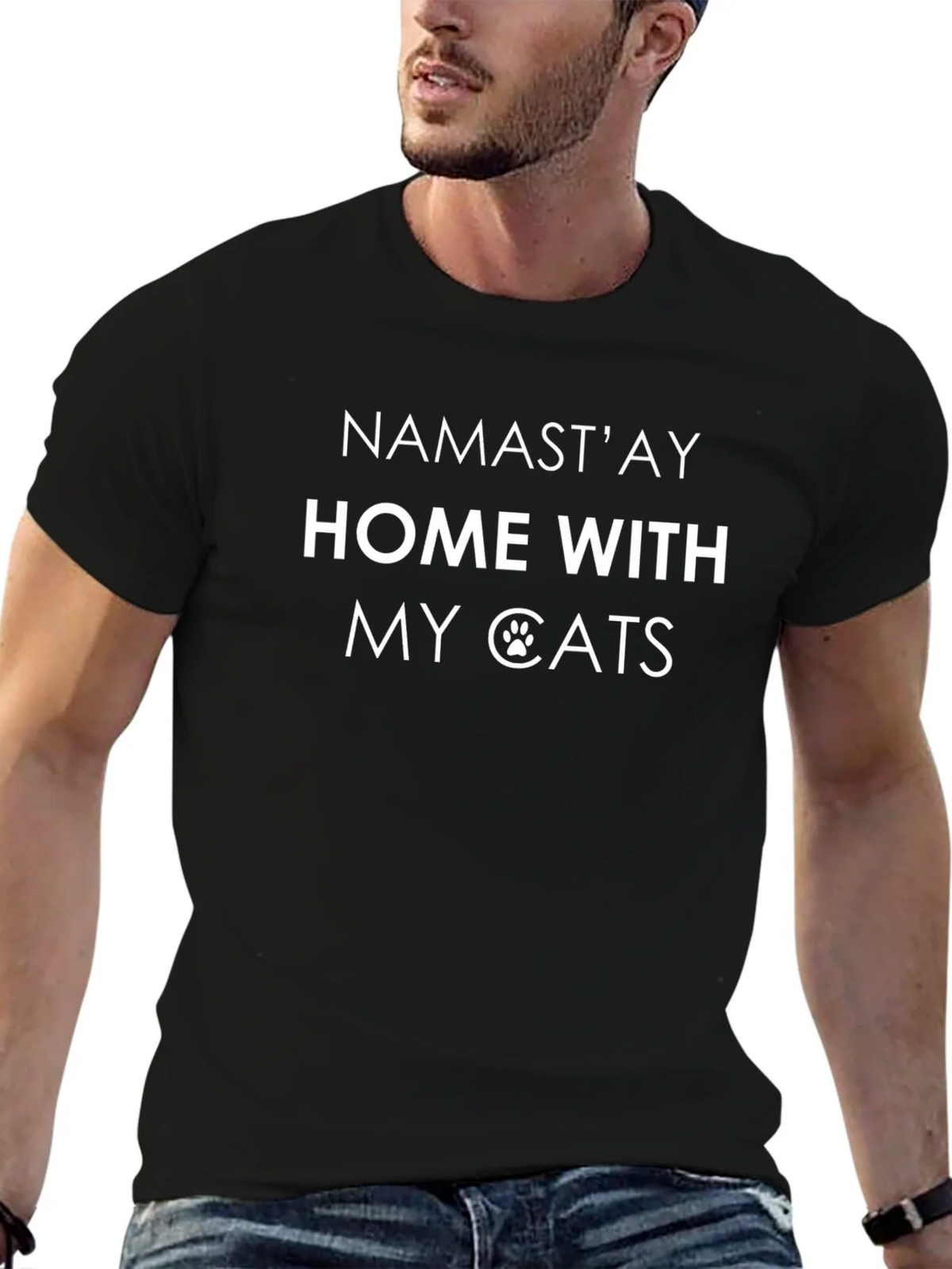 Namastay Home With My Cats T-Shirt product image 9