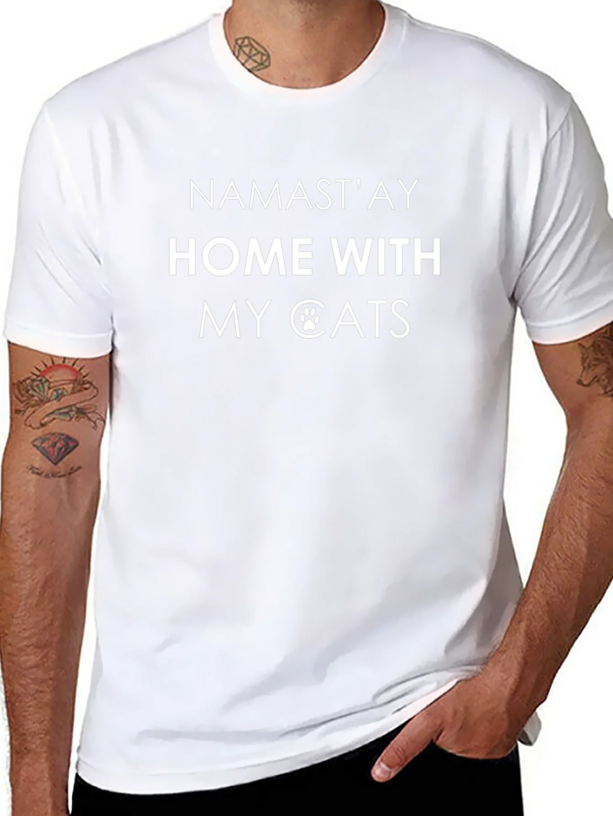 Namastay Home With My Cats T-Shirt product image 10