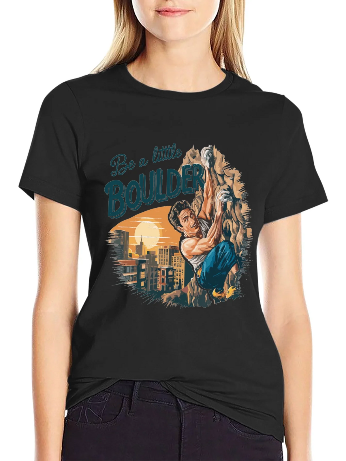 Boulder Climbing Graphic T-Shirt product image 5