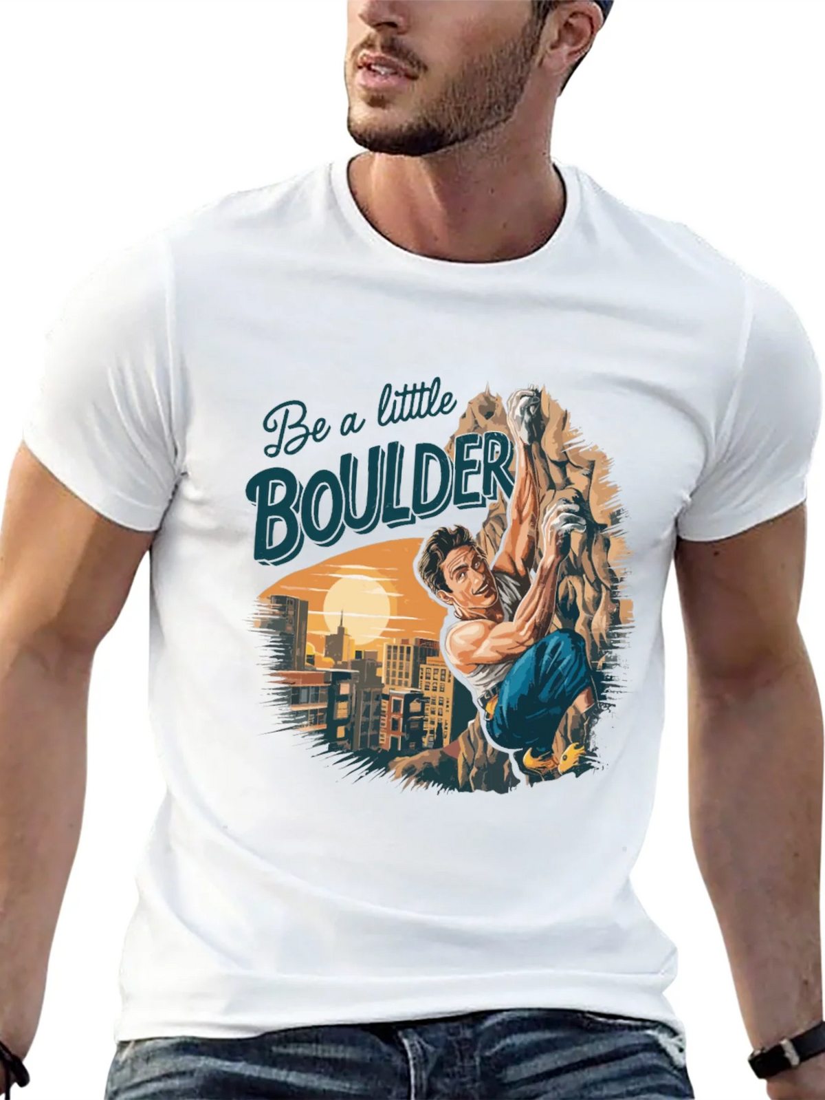 Boulder Climbing Graphic T-Shirt product image 4