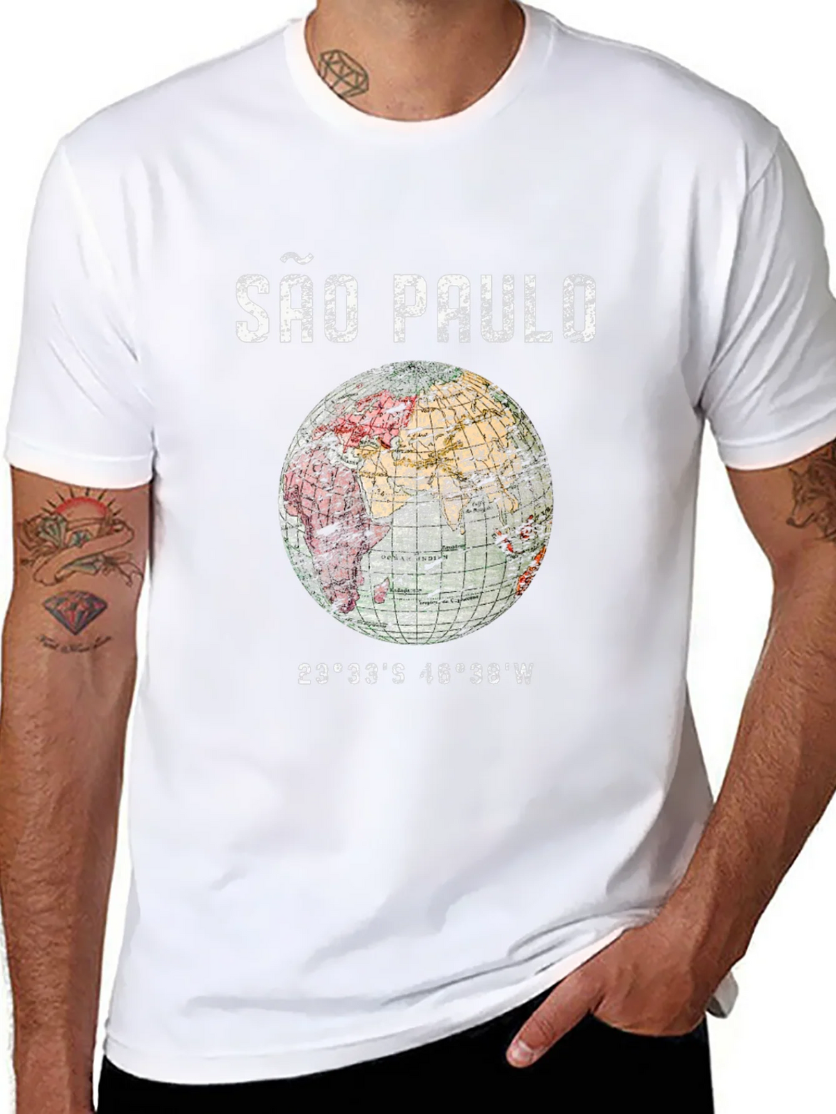 São Paulo Globe Graphic T-Shirt - Unisex product image 10