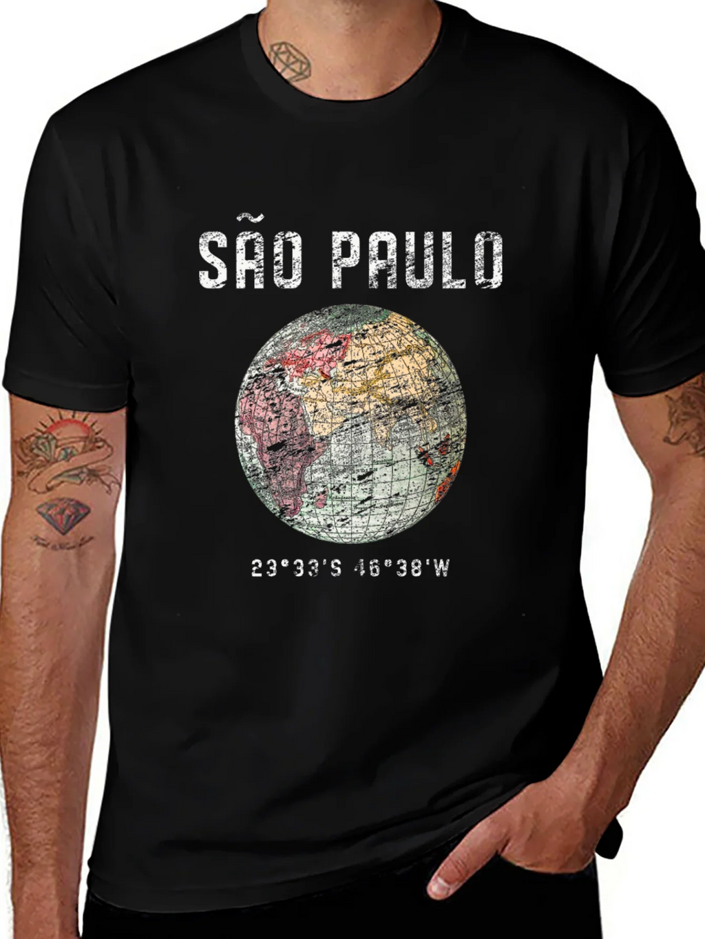São Paulo Globe Graphic T-Shirt - Unisex product image 1