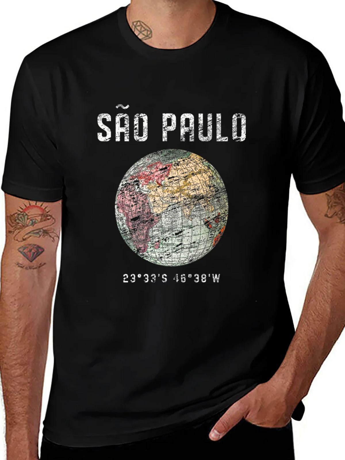 São Paulo Globe Graphic T-Shirt - Unisex product image 1