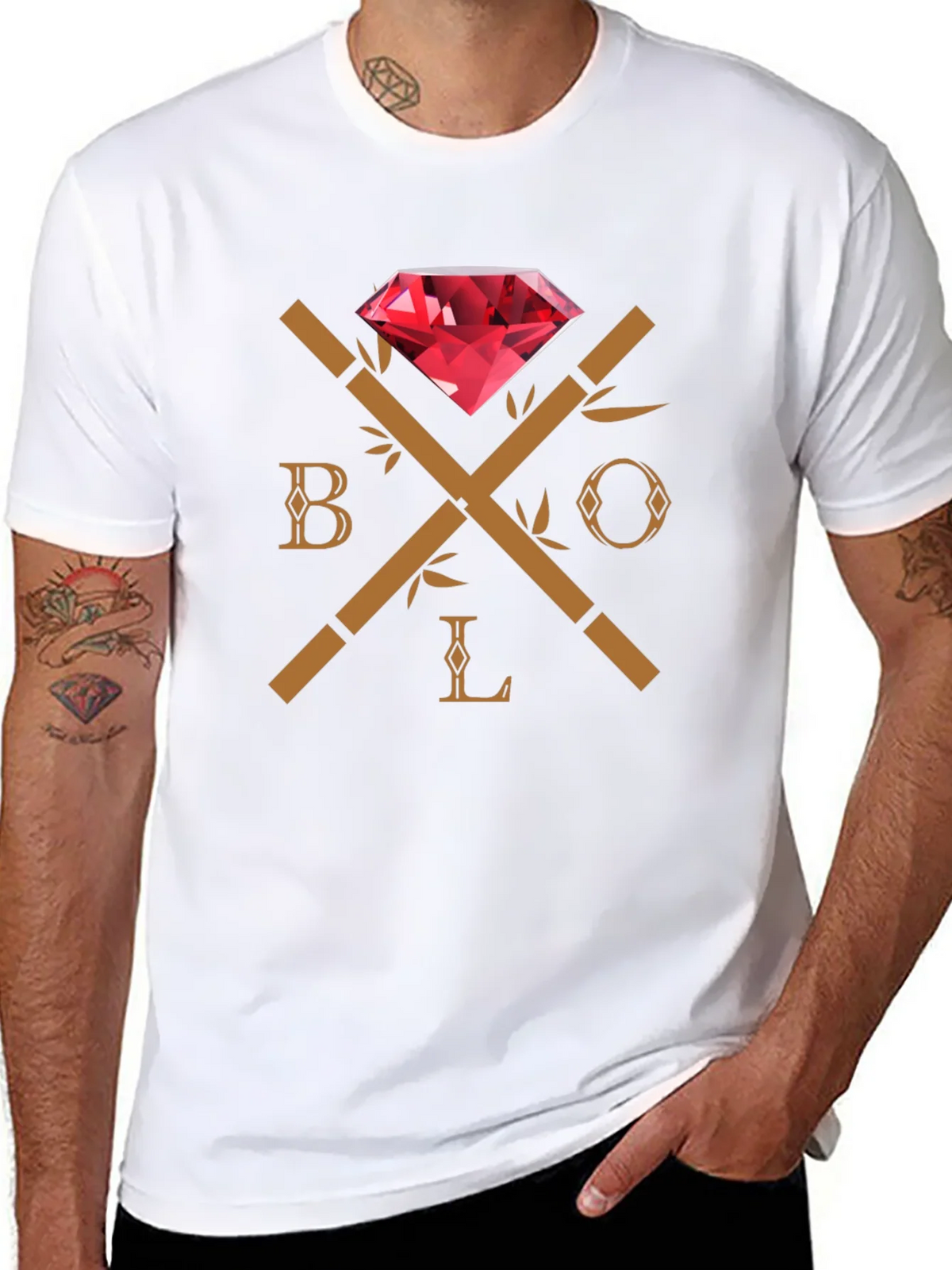 Black BOLO Diamond Graphic Tee product image 10