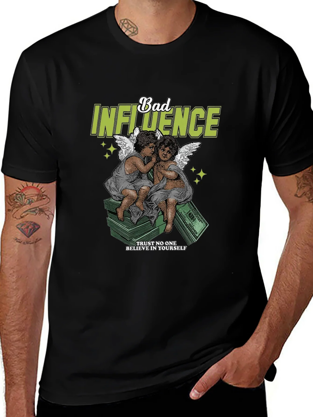 Bad Influence Graphic Tee - Stylish Streetwear product image 1