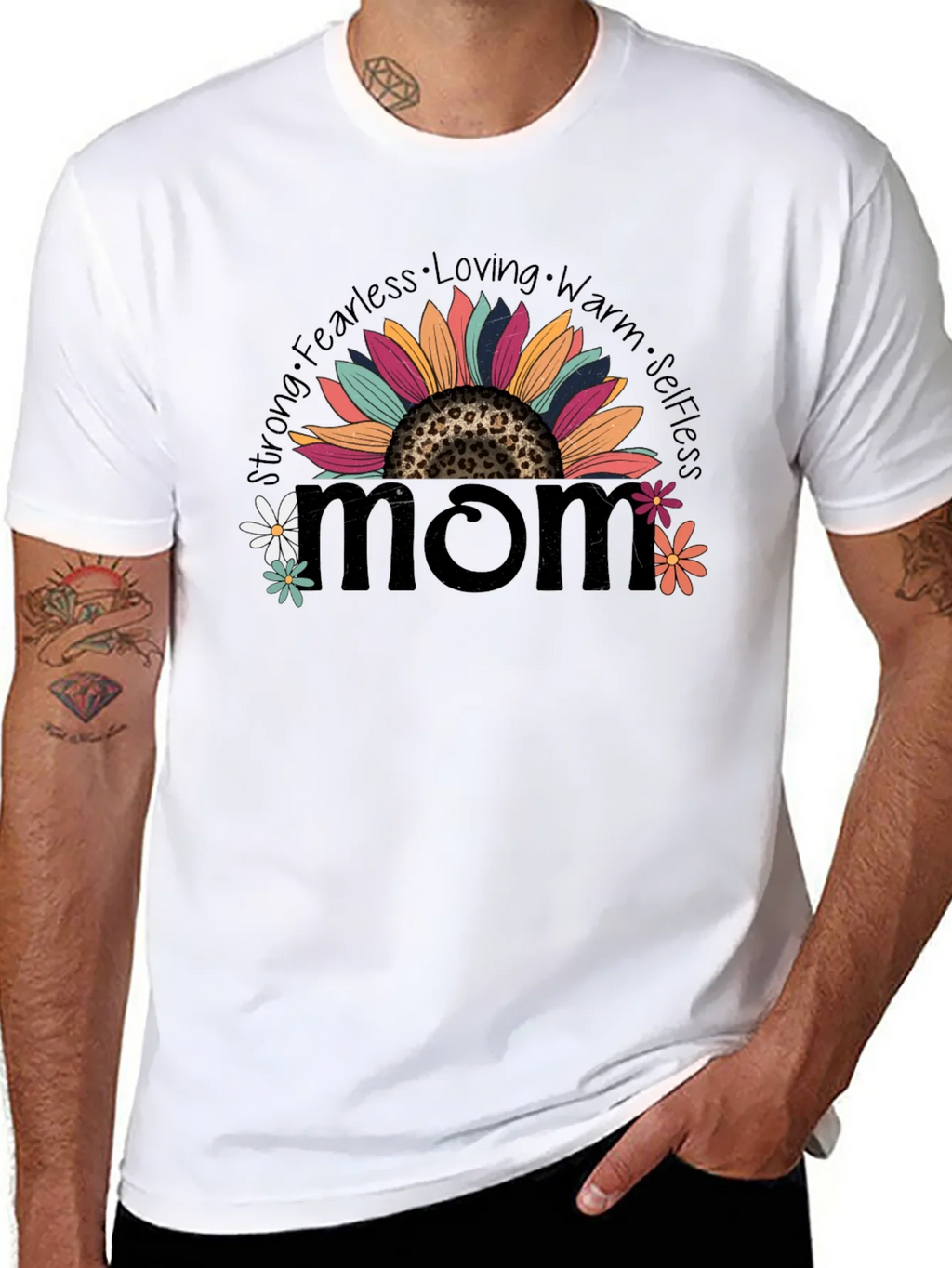 Mom Sunflower Graphic Tee - Strong Fearless Loving product image 10