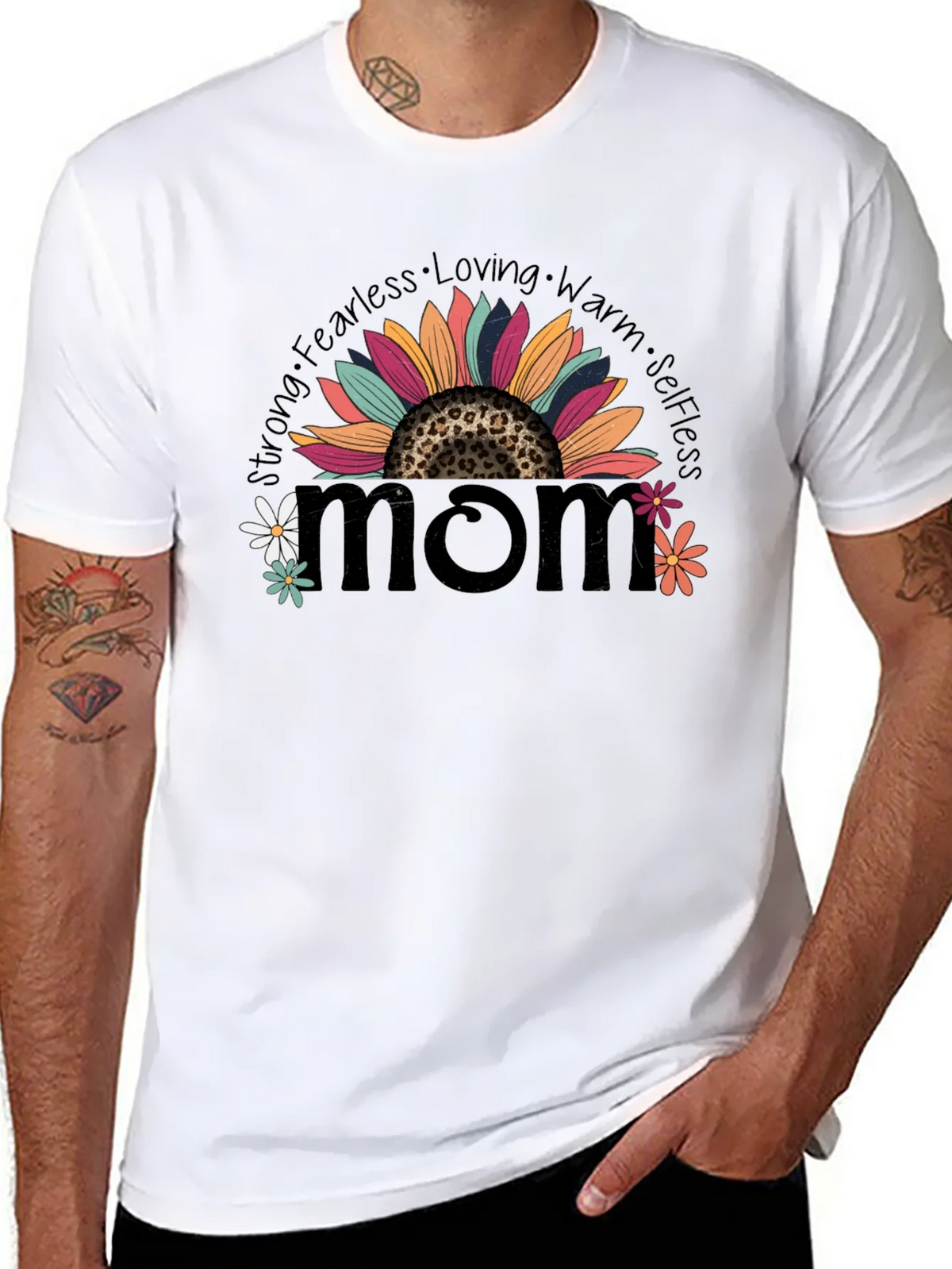 Mom Sunflower Graphic Tee - Strong Fearless Loving product image 10