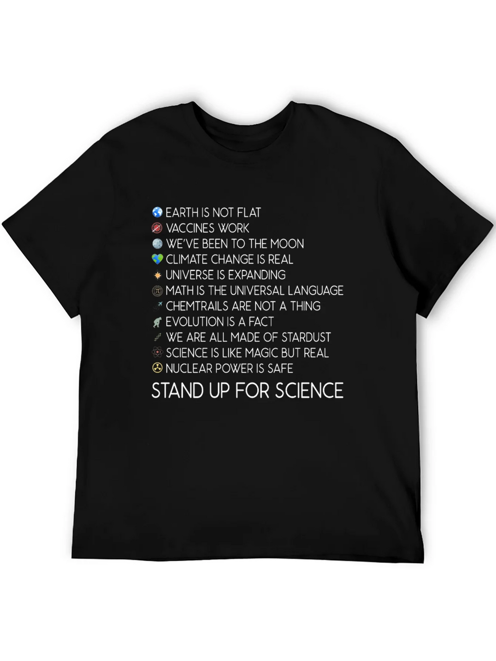 Science Facts Graphic T-Shirt - Stand Up For product image 8