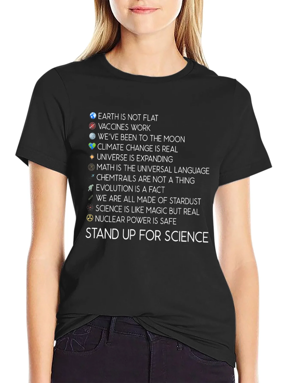Science Facts Graphic T-Shirt - Stand Up For product image 5