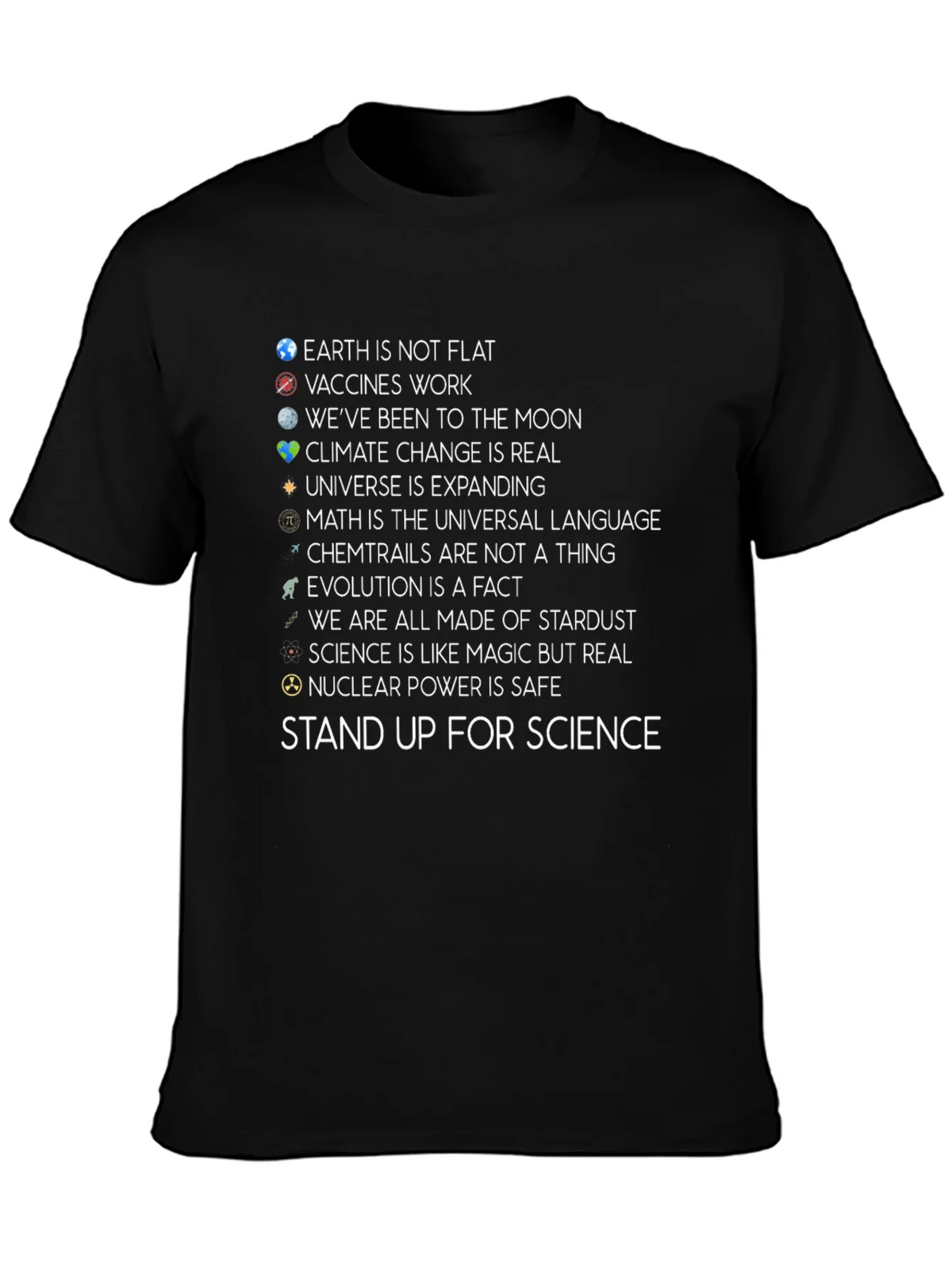 Science Facts Graphic T-Shirt - Stand Up For product image 6