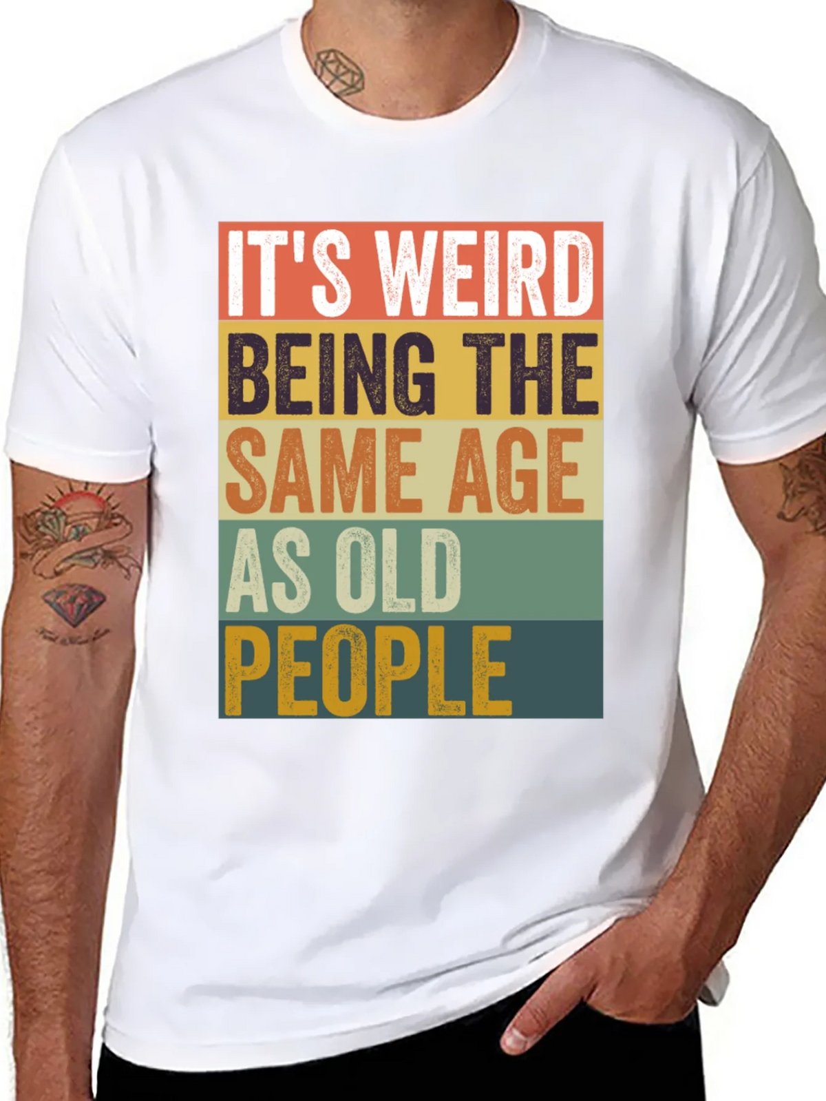 Funny Age Saying Mens Graphic Tee product image 10