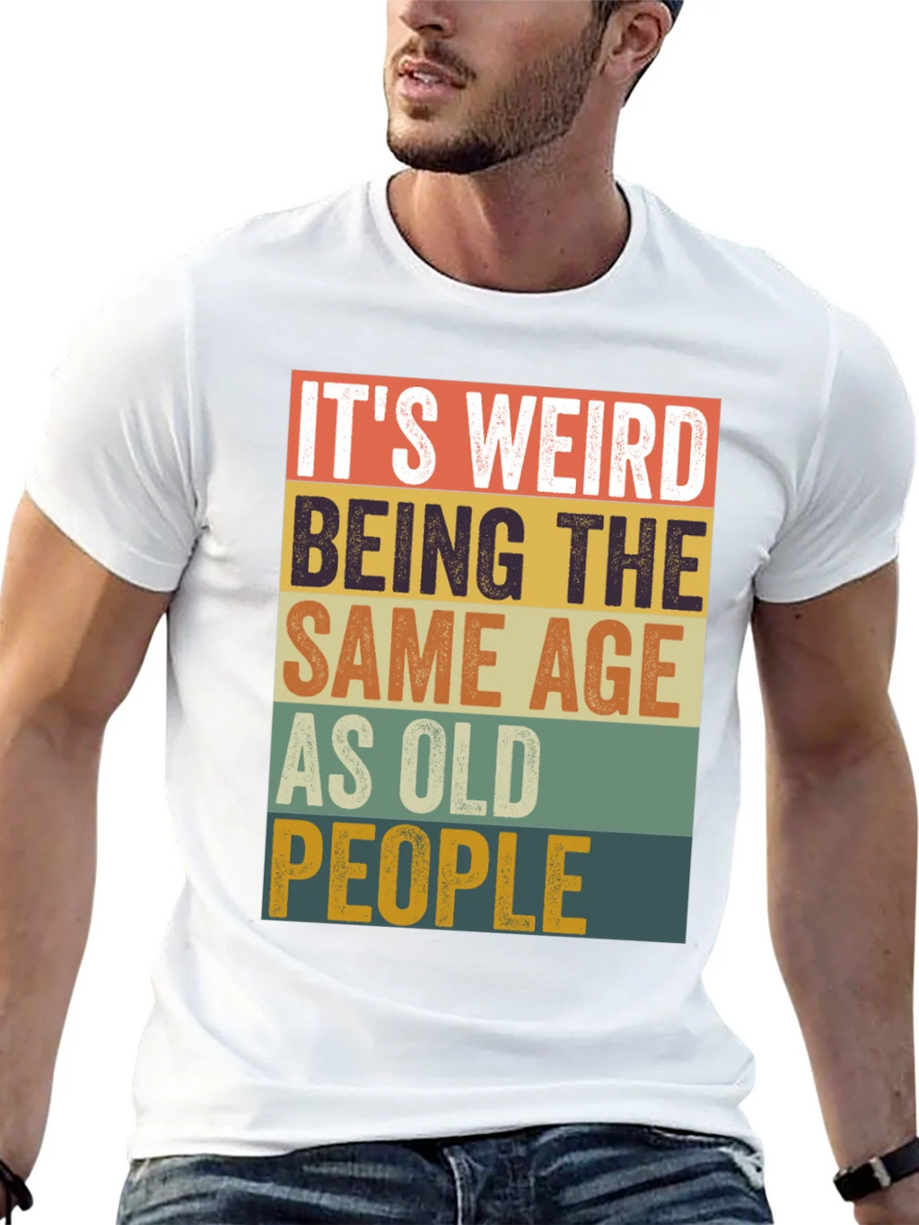 Funny Age Saying Mens Graphic Tee product image 4