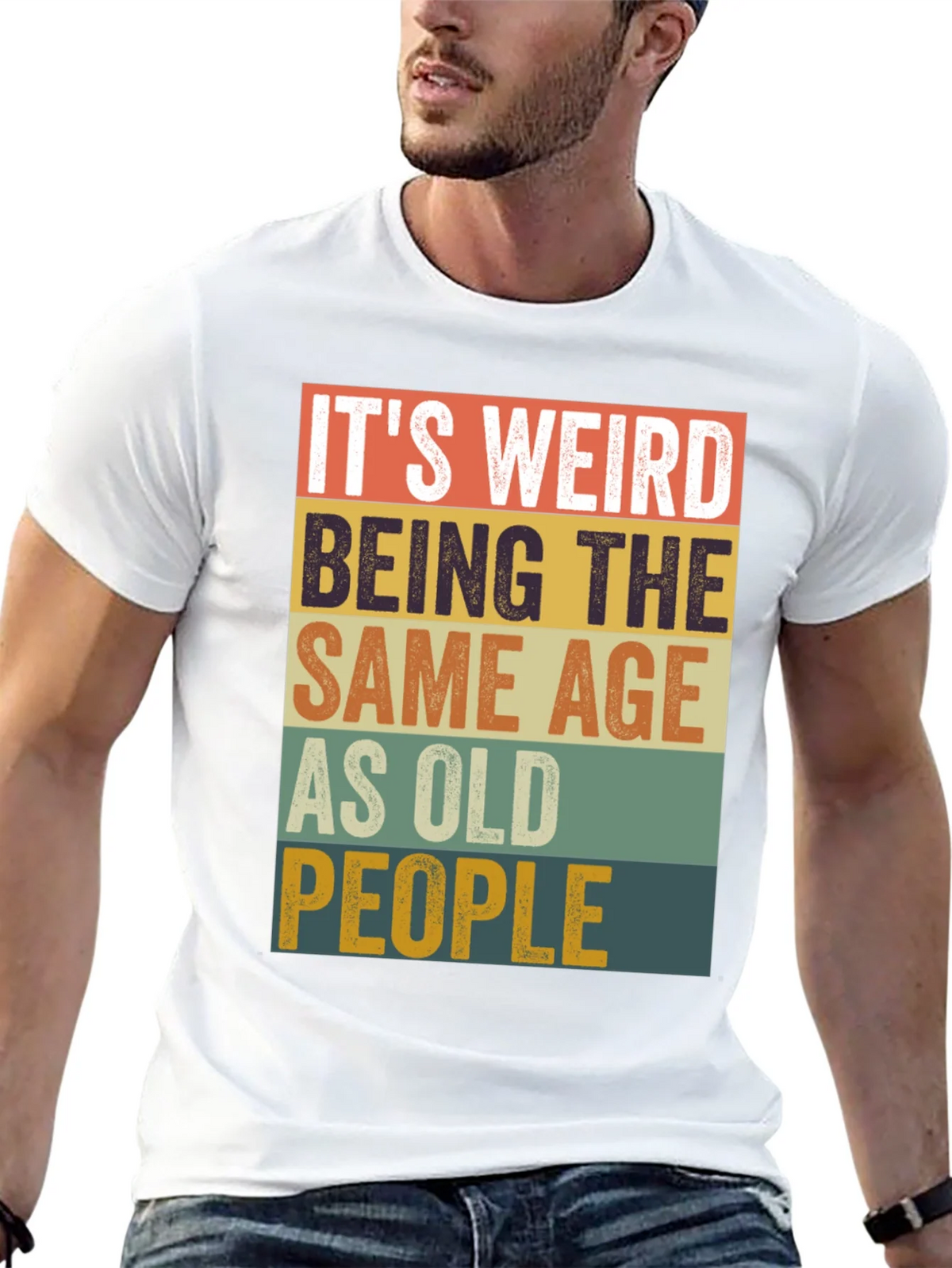 Funny Age Saying Mens Graphic Tee product image 4