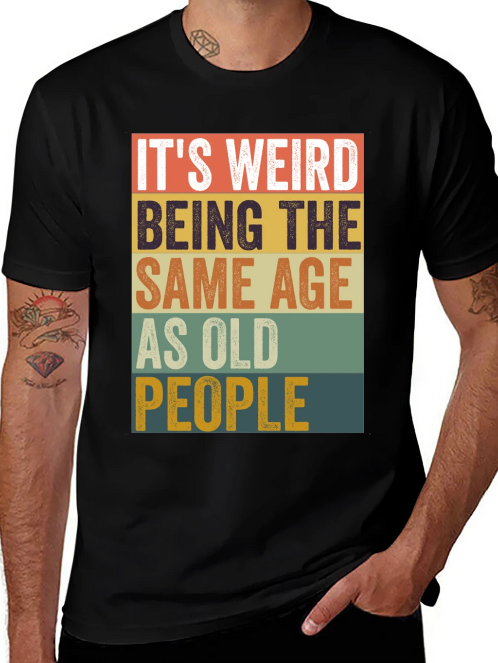 Funny Age Saying Mens Graphic Tee product image 1