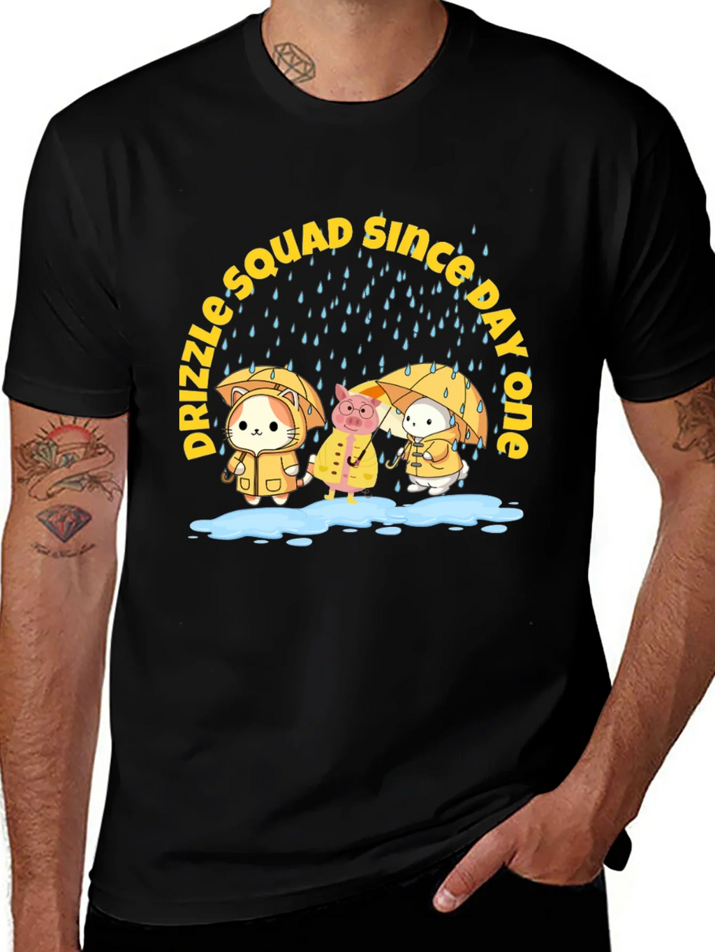 Drizzle Squad Cute Animal Graphic T-Shirt product image 1