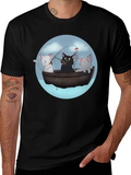 Cats Fishing T-Shirt | Unique Graphic Tee product image 1