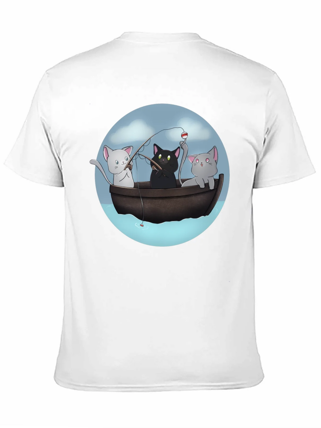 Cats Fishing T-Shirt | Unique Graphic Tee product image 2