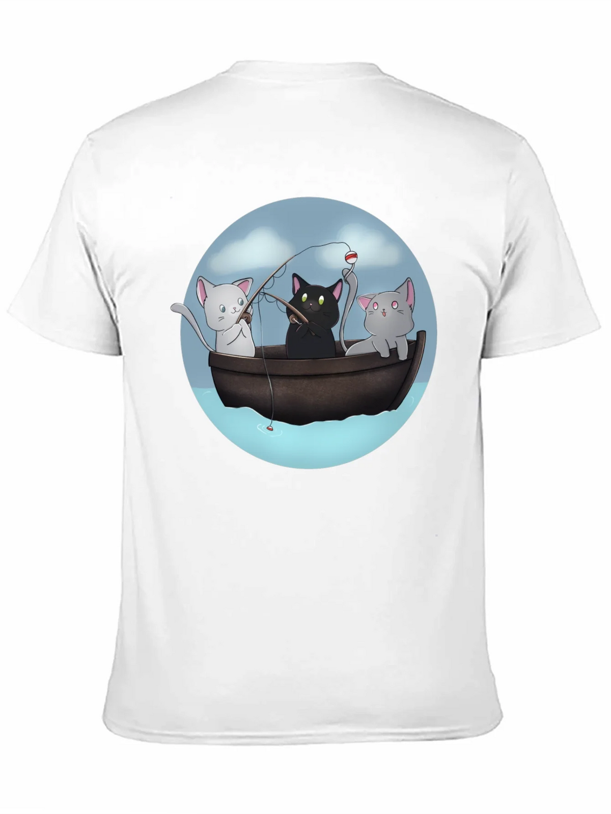 Cats Fishing T-Shirt | Unique Graphic Tee product image 2