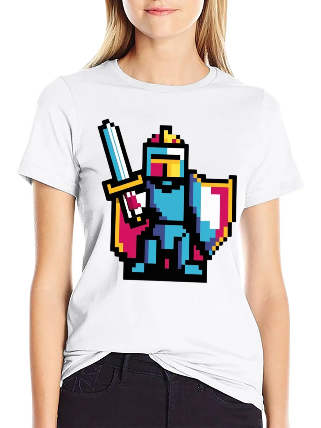 Pixel Knight Black T-Shirt product image 11