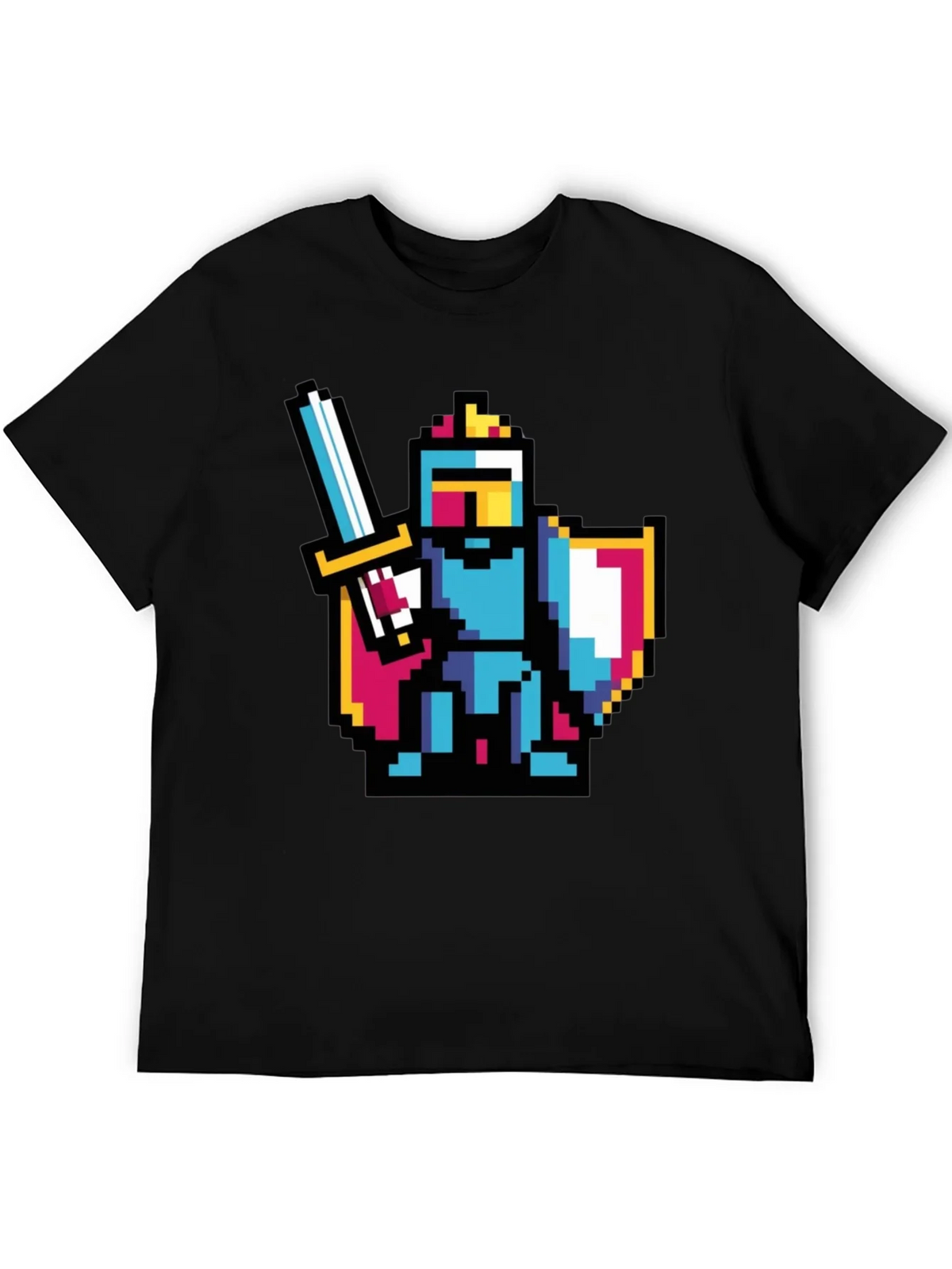 Pixel Knight Black T-Shirt product image 8